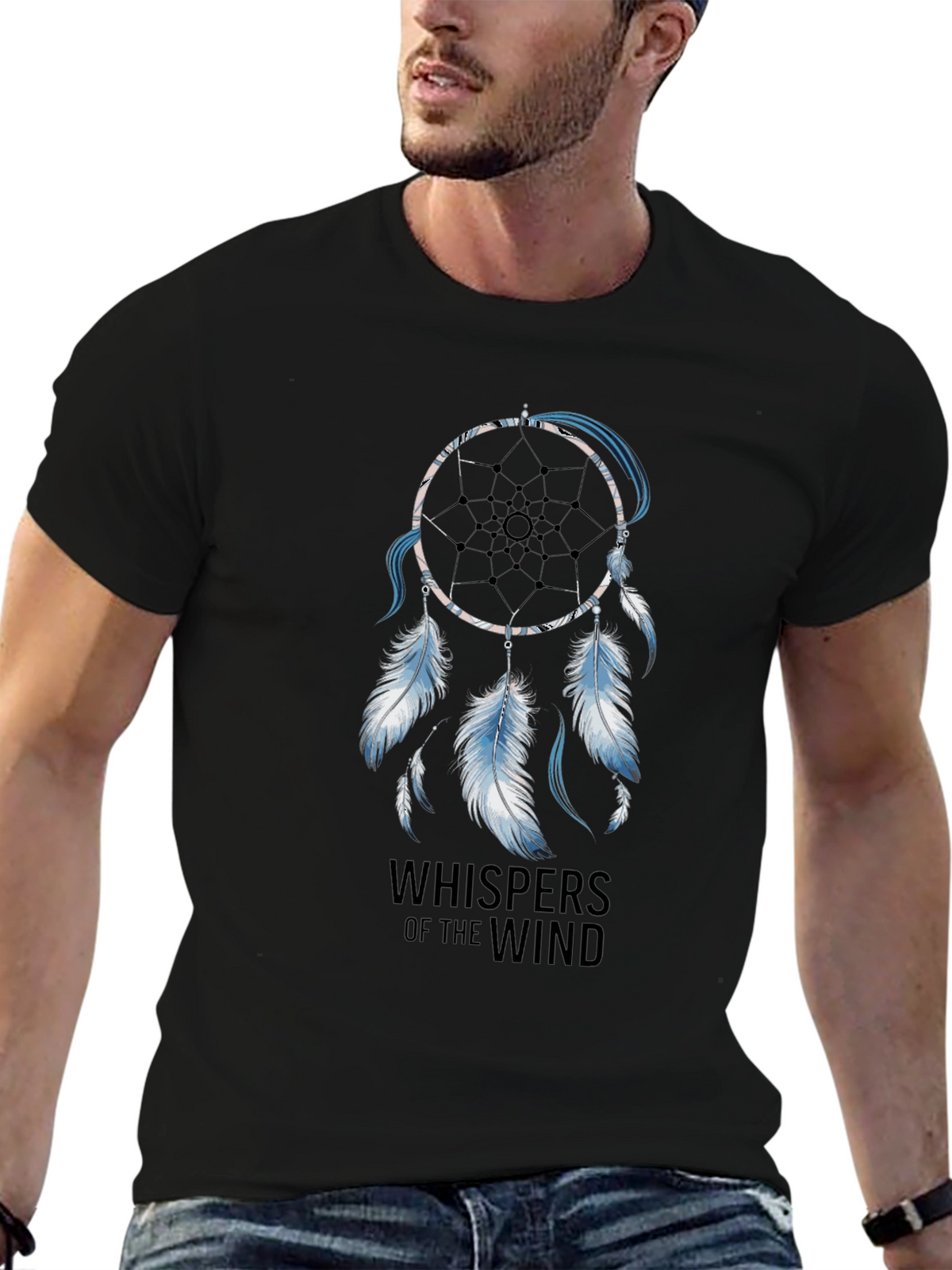 Dreamcatcher Graphic T-Shirt - Whispers of the Wind