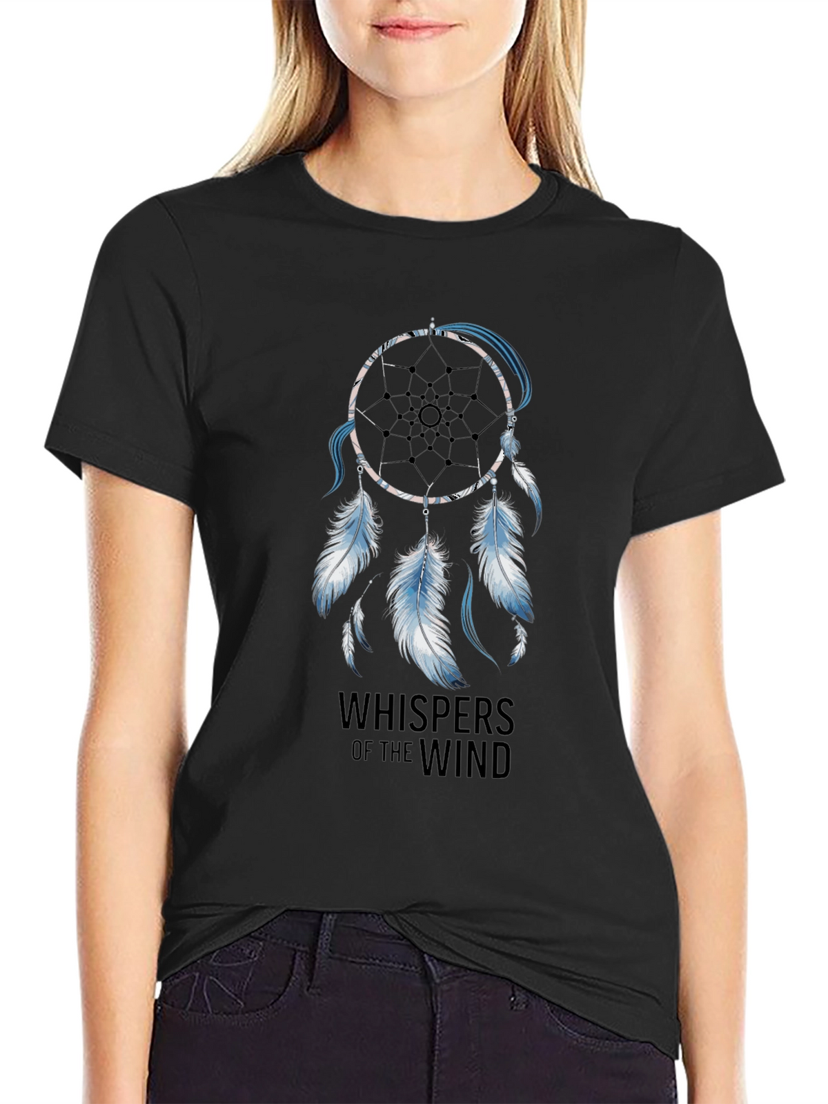 Dreamcatcher Graphic T-Shirt - Whispers of the Wind