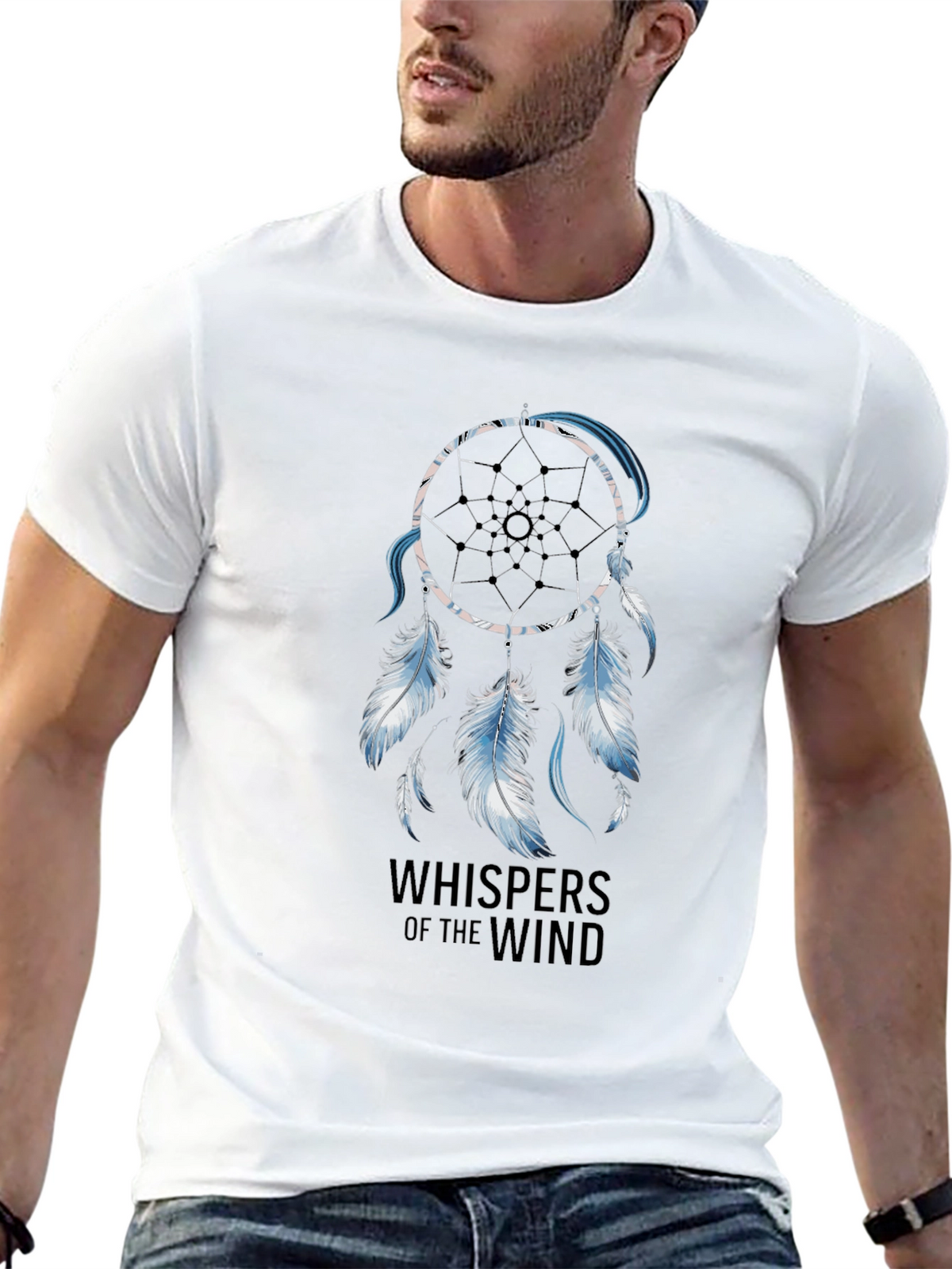 Dreamcatcher Graphic T-Shirt - Whispers of the Wind