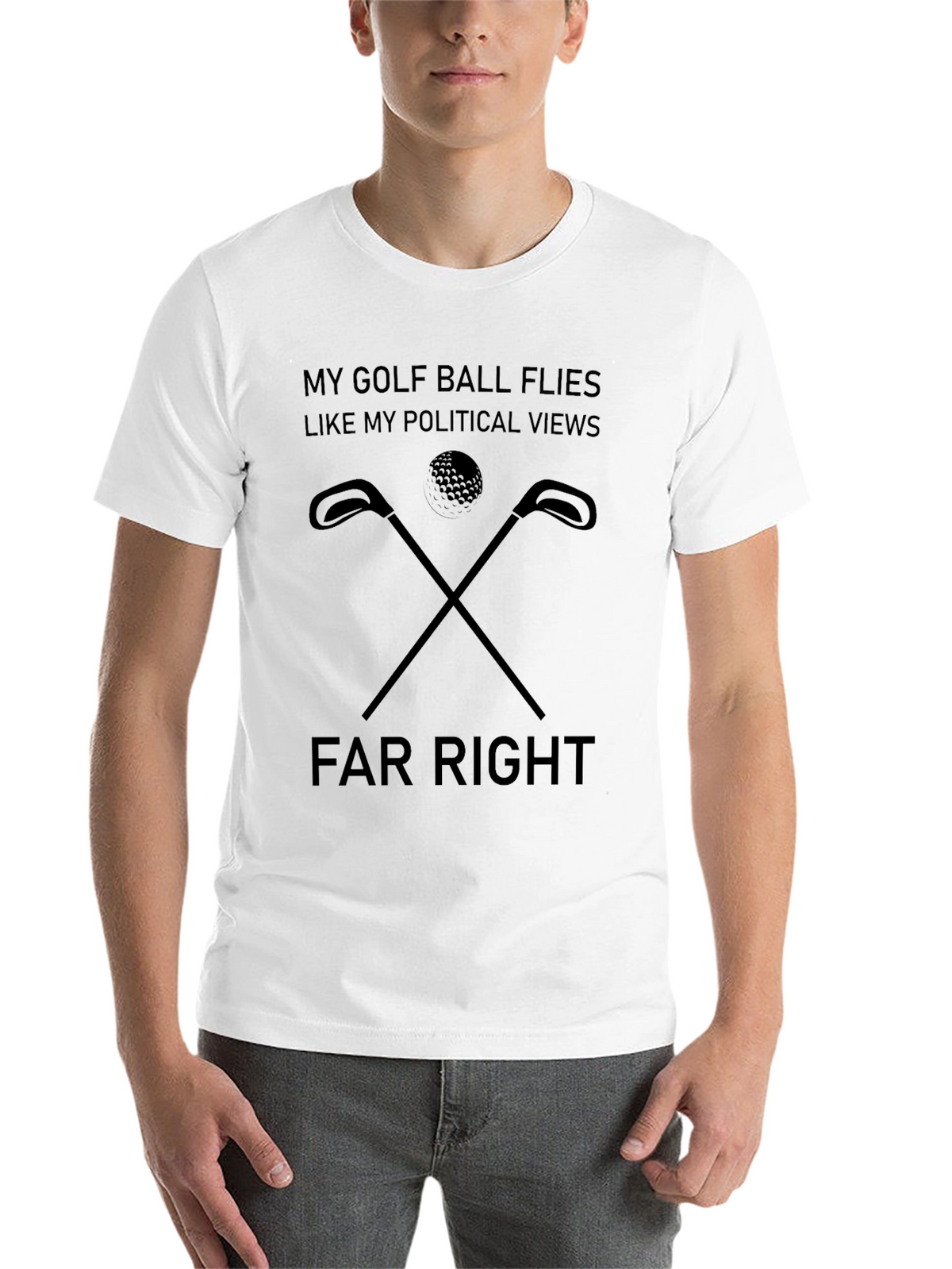 Funny Golf Political Tee - Far Right Humor
