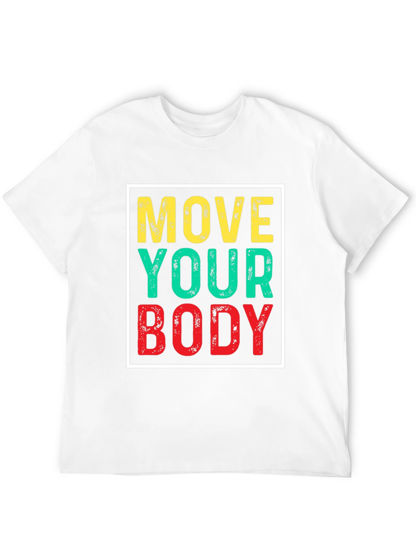 Move Your Body Graphic Tee - Black Cotton T-Shirt