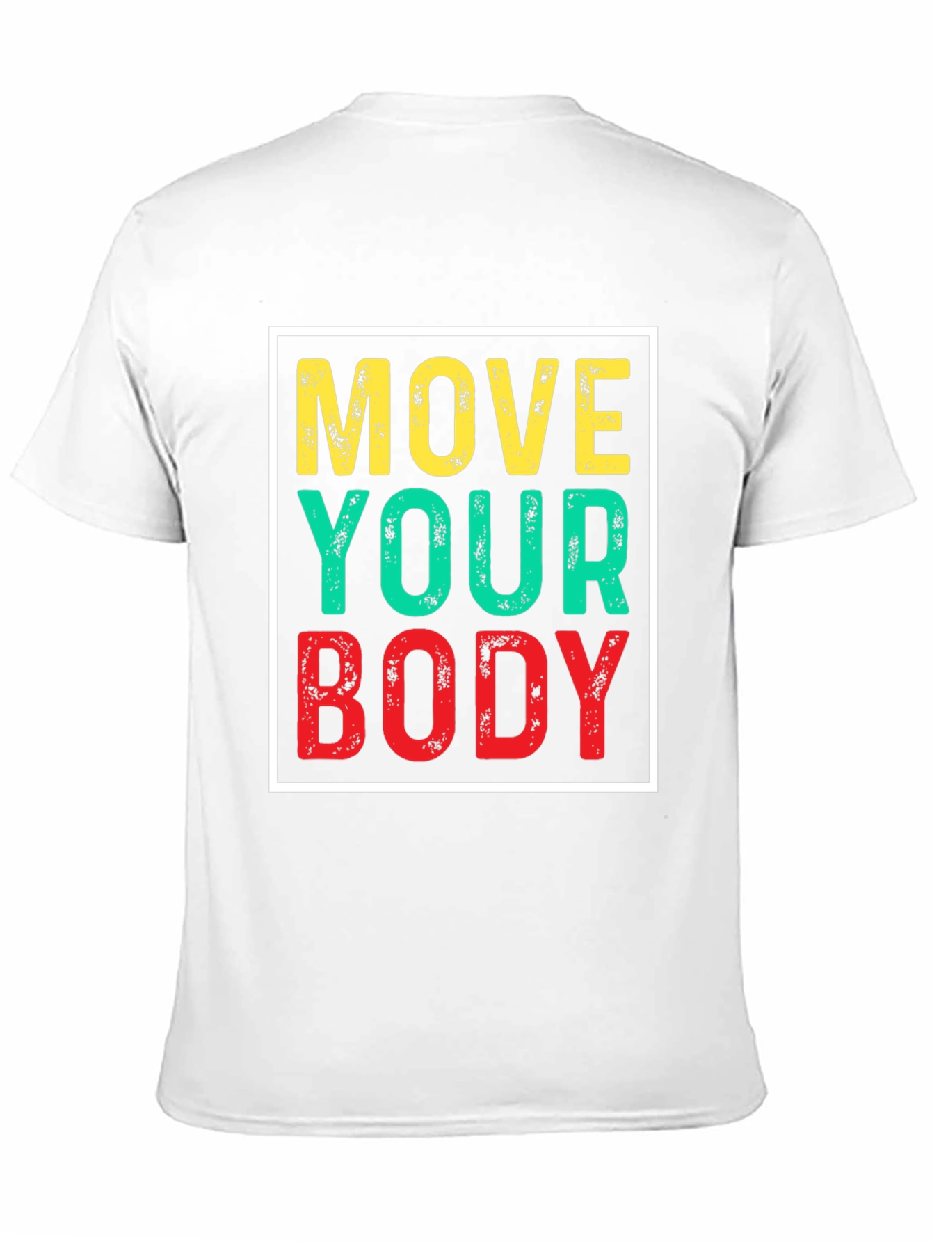 Move Your Body Graphic Tee - Black Cotton T-Shirt