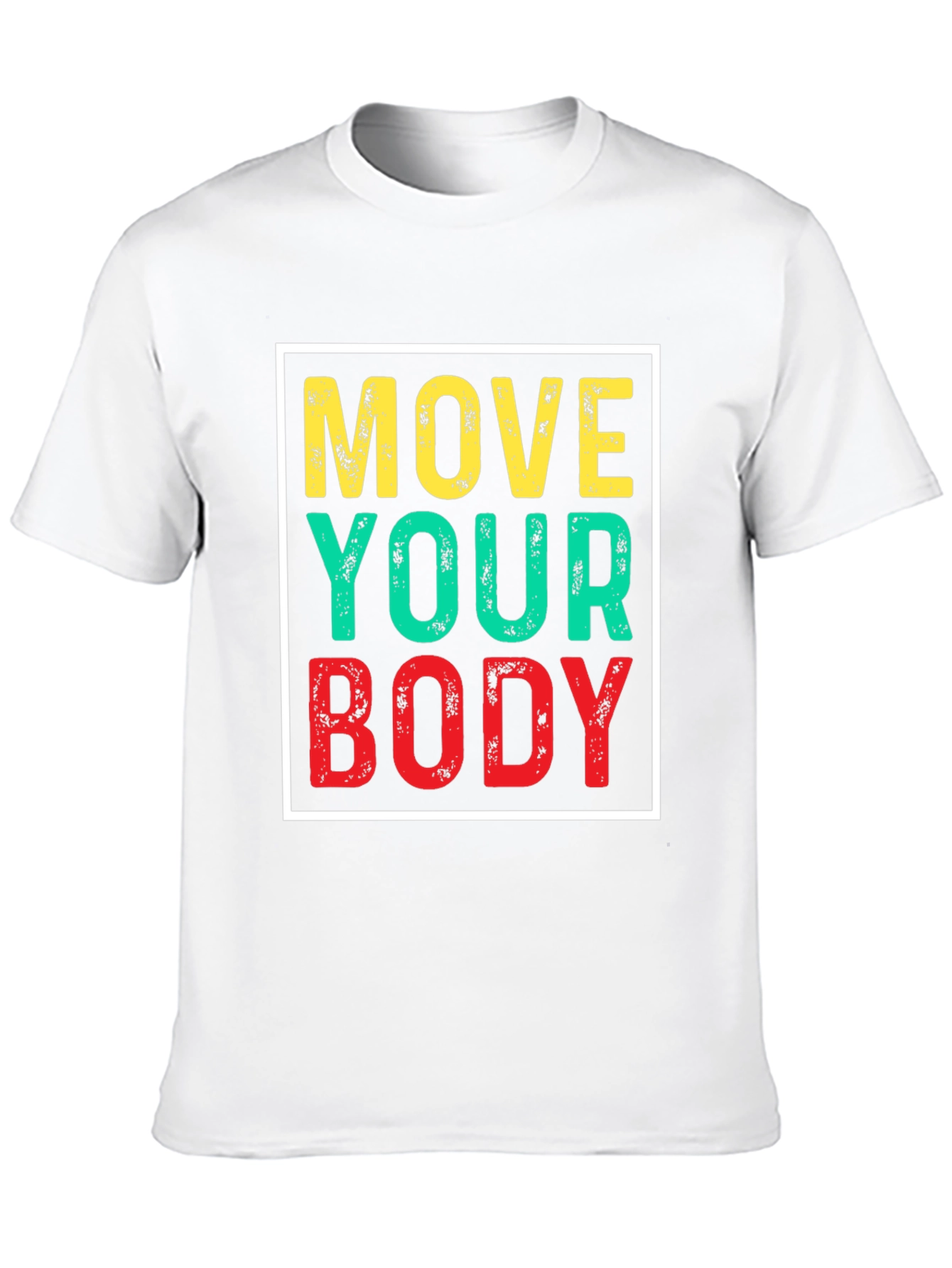 Move Your Body Graphic Tee - Black Cotton T-Shirt