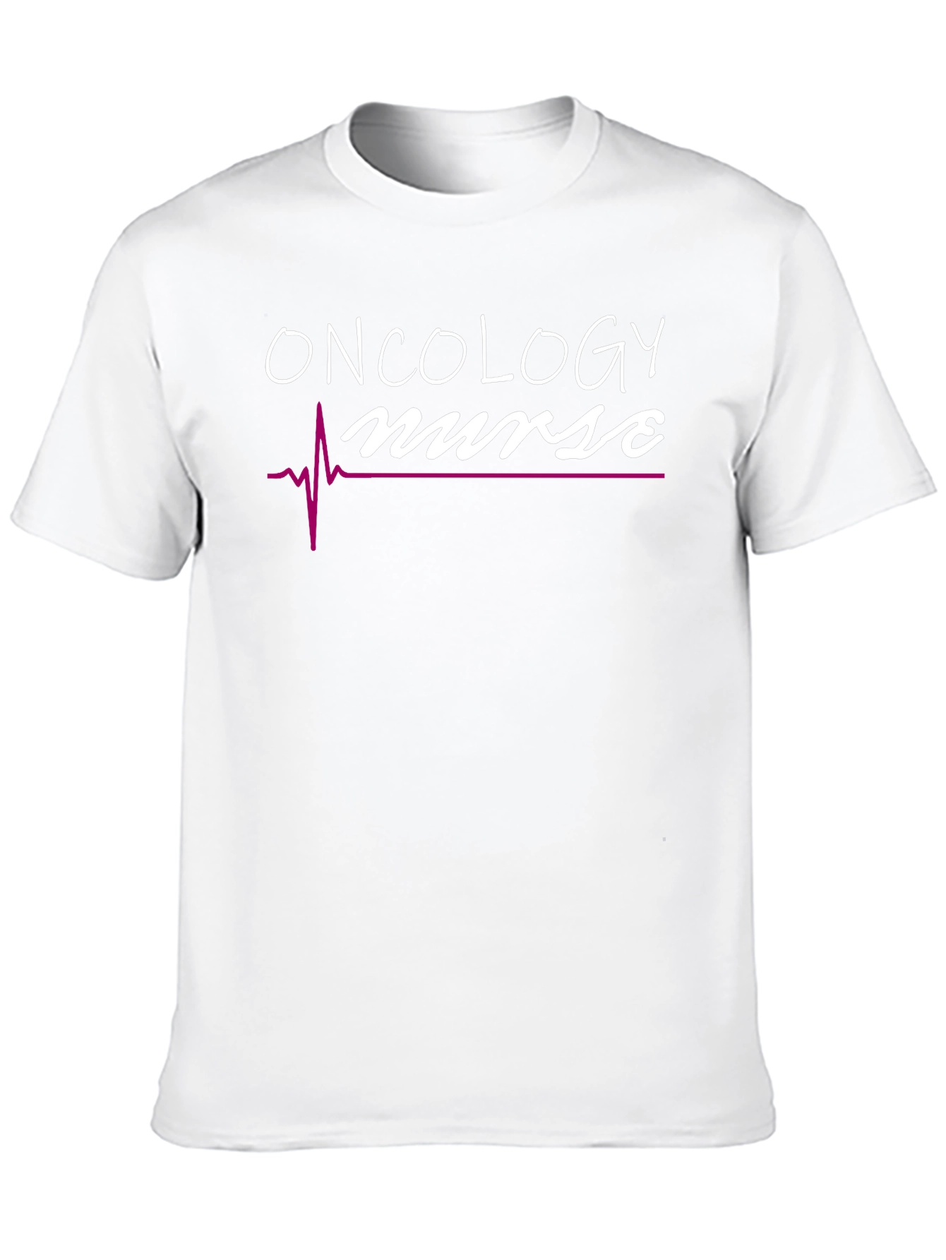 Oncology Nurse T-Shirt - Heartbeat Design