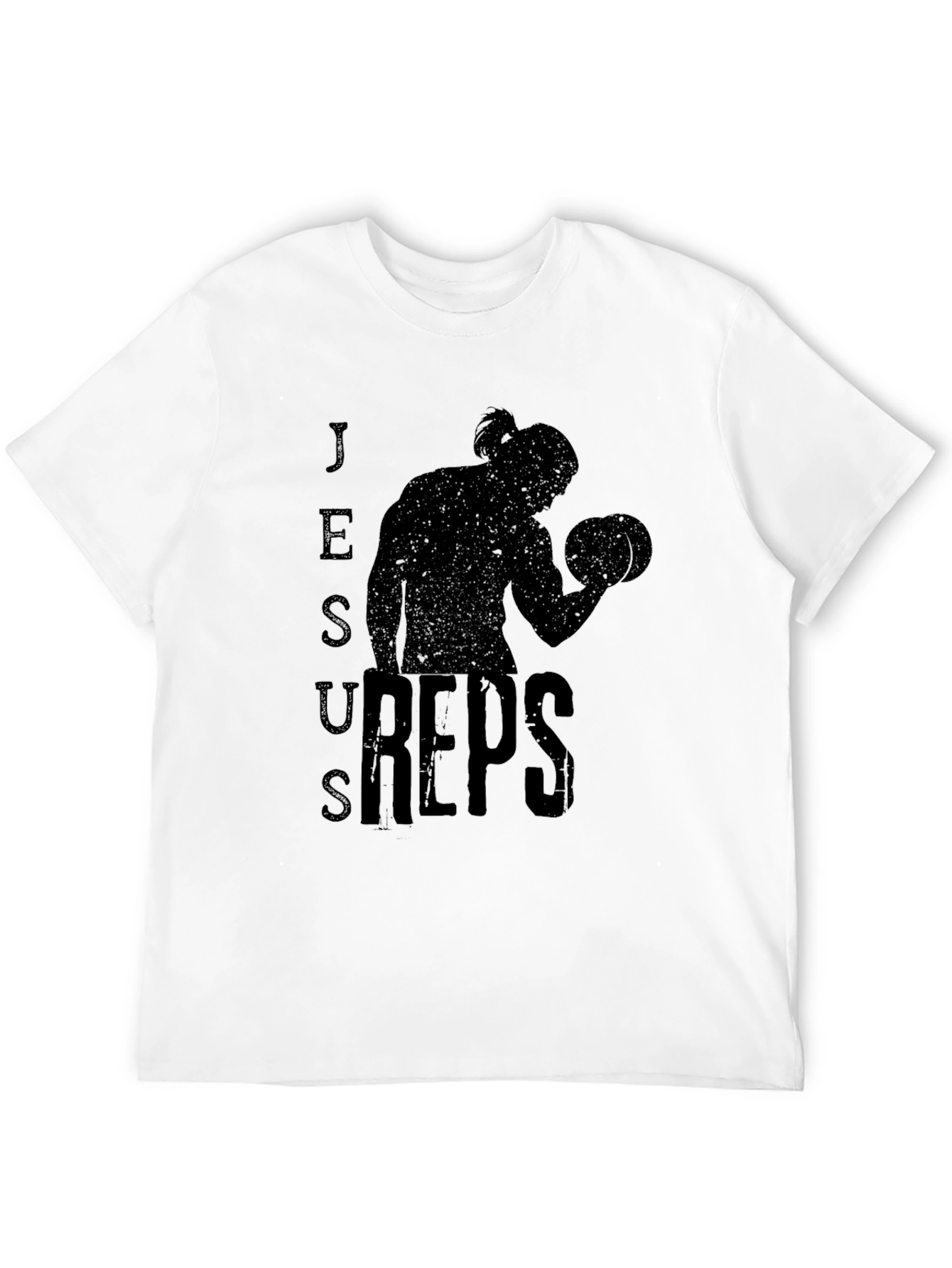 Jesus Reps Black Graphic T-Shirt