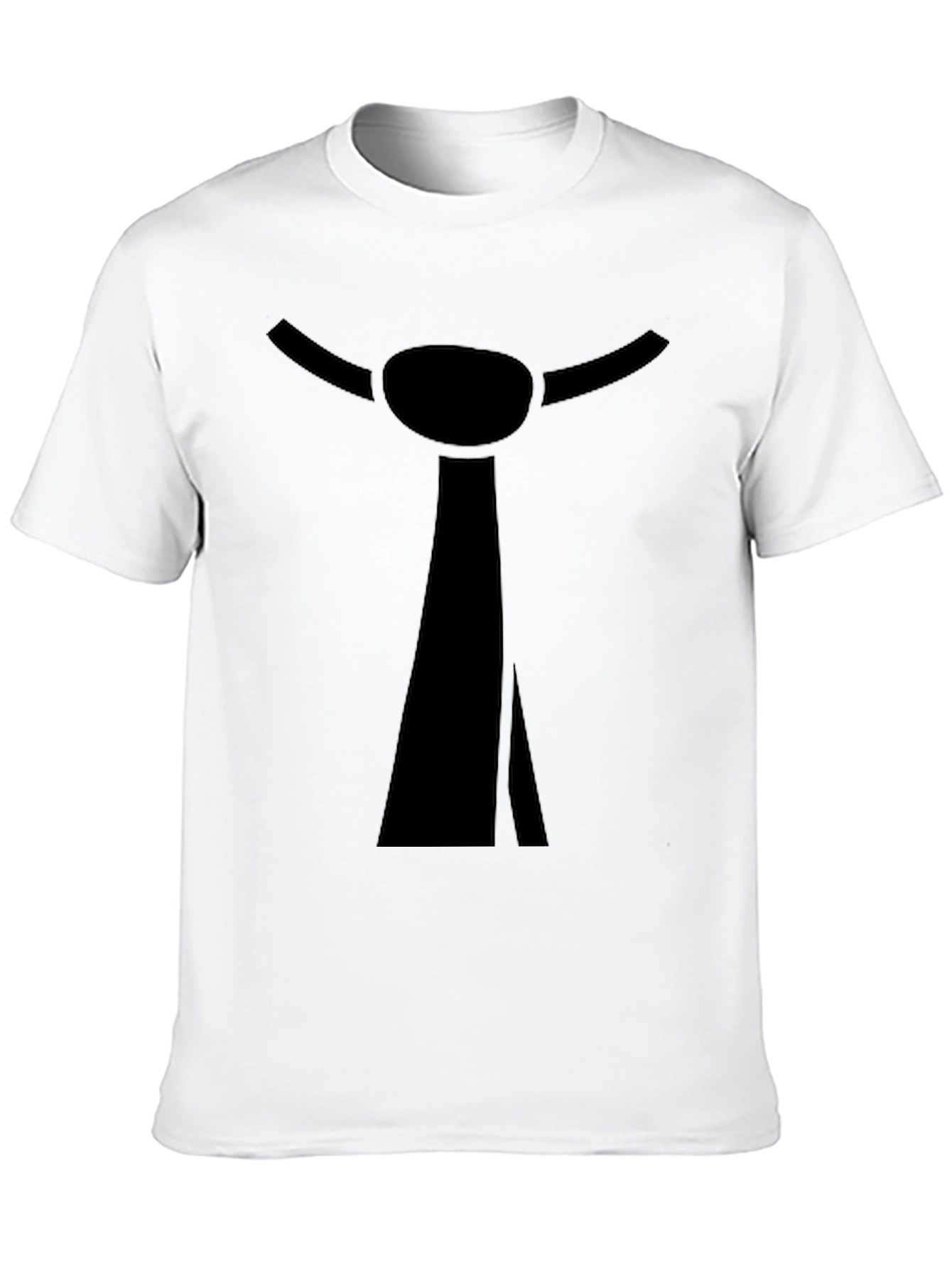 Novelty Black Tie Graphic T-Shirt