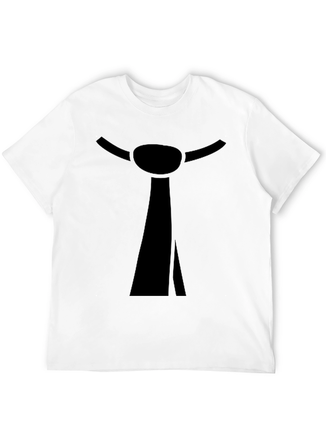 Novelty Black Tie Graphic T-Shirt