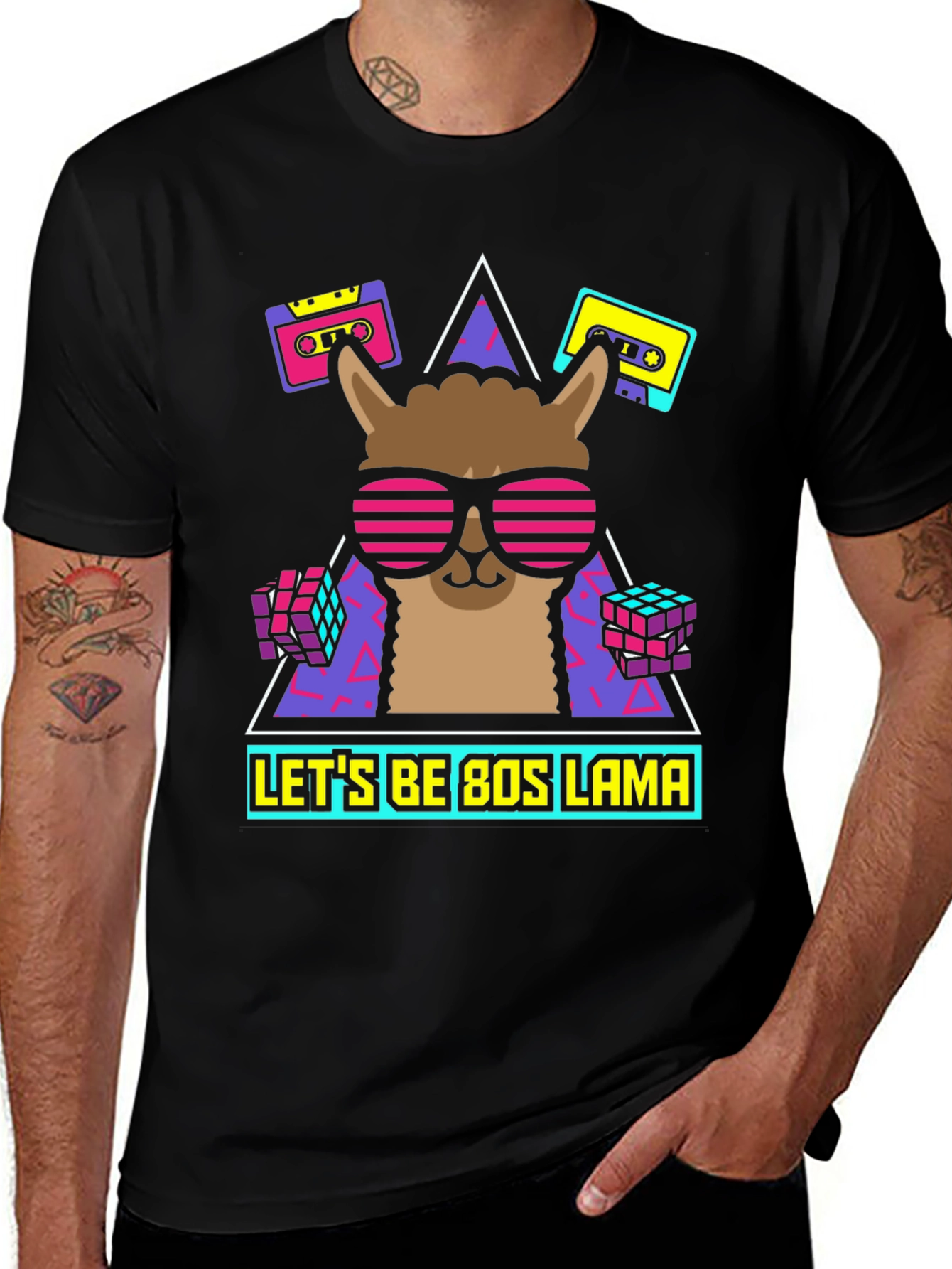80s Llama Retro T-Shirt