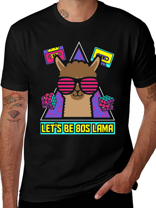 80s Llama Retro T-Shirt
