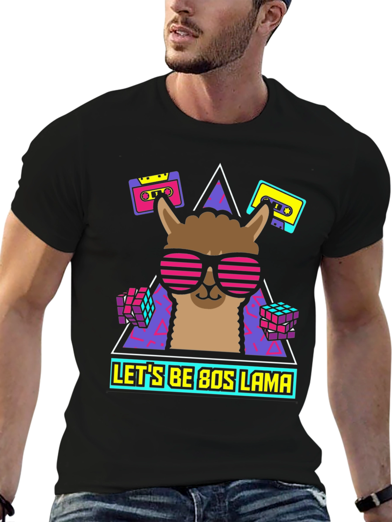 80s Llama Retro T-Shirt