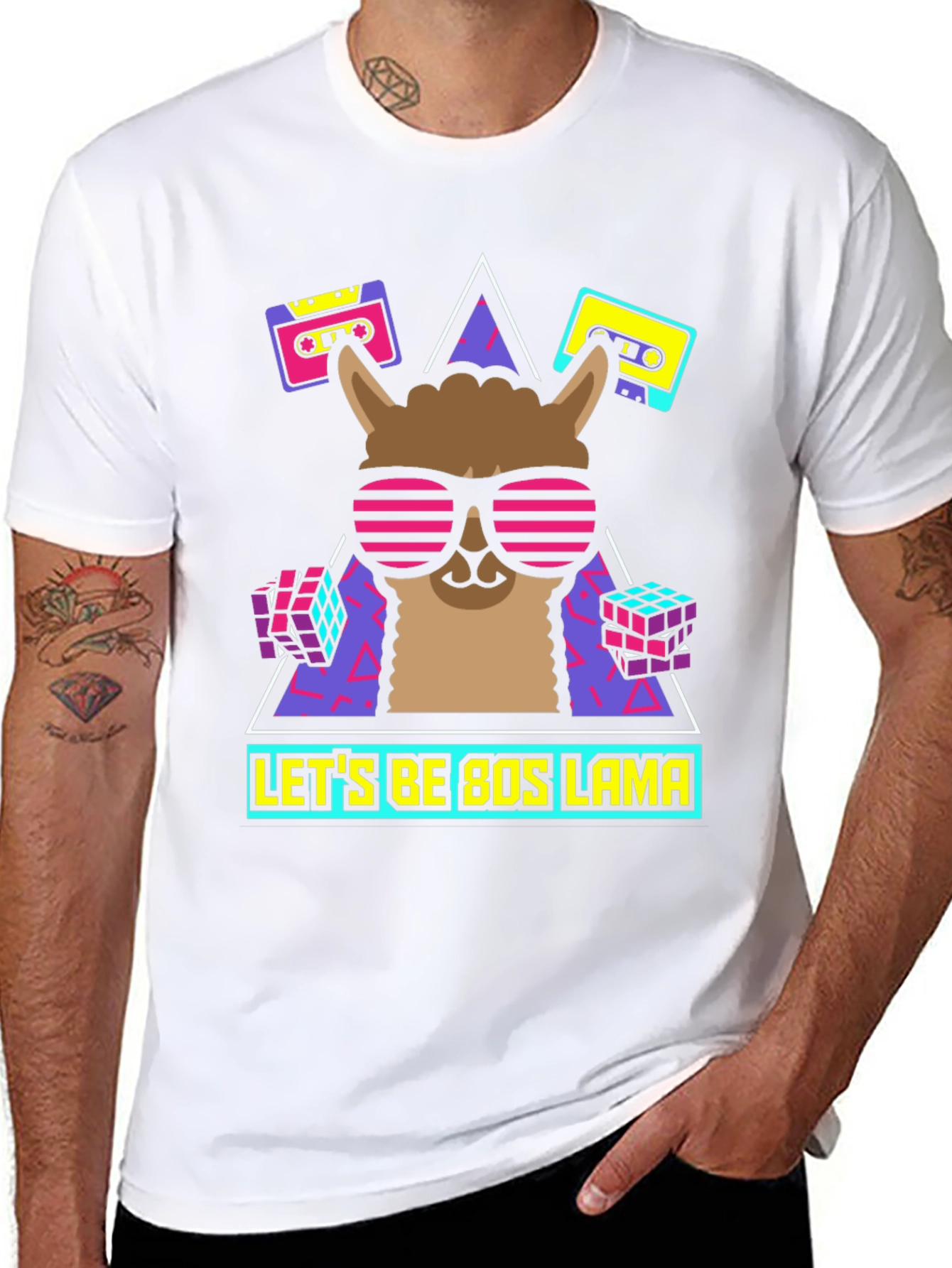 80s Llama Retro T-Shirt