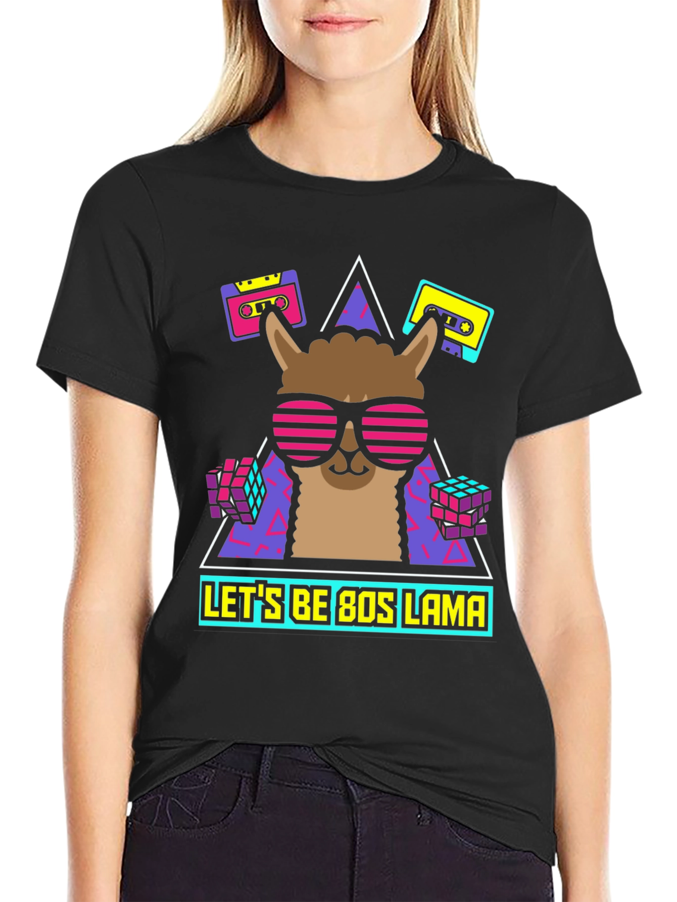 80s Llama Retro T-Shirt