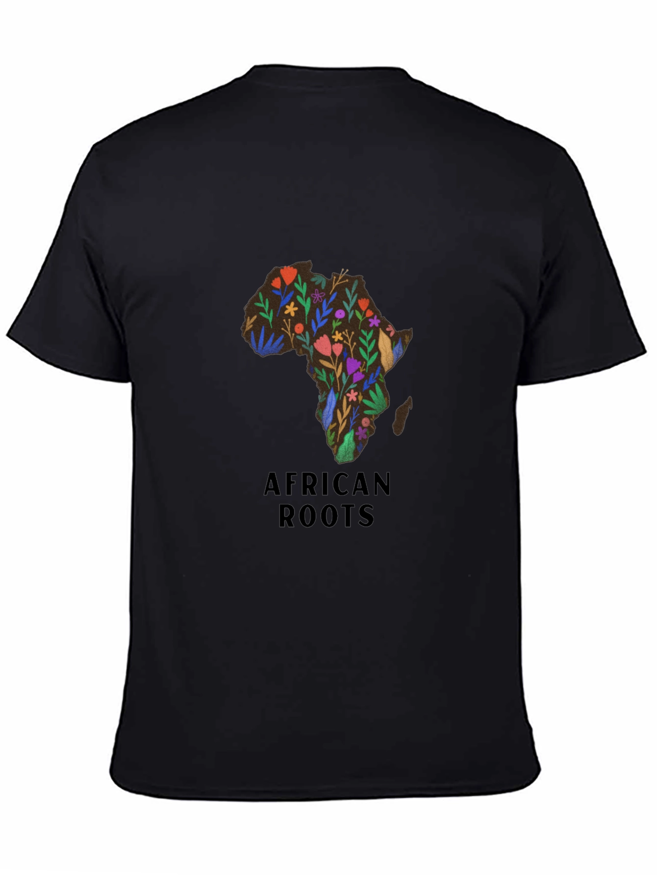 African Roots Floral Continent Tee