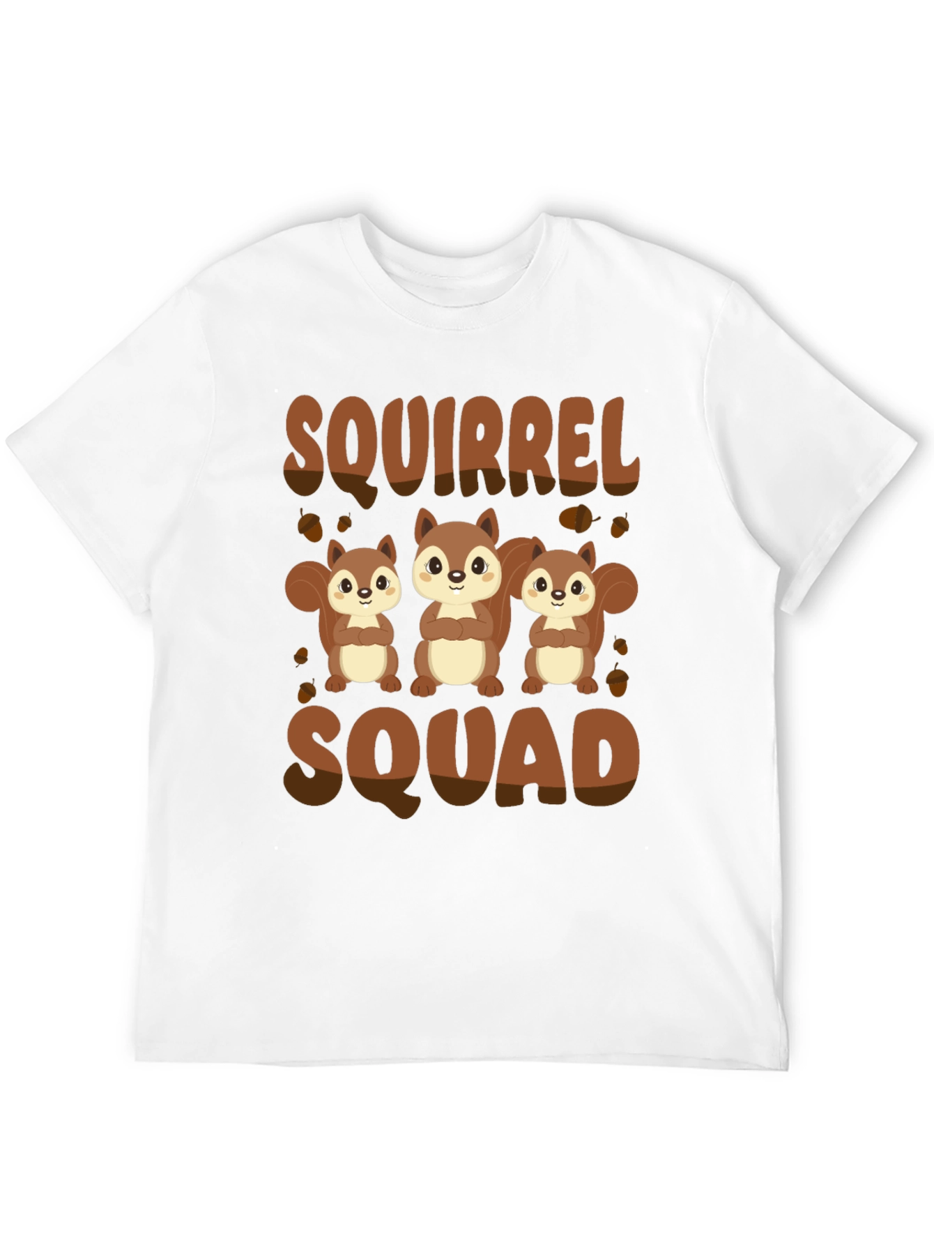 Squirrel Squad T-Shirt - Black Cute Animal Graphic Tee