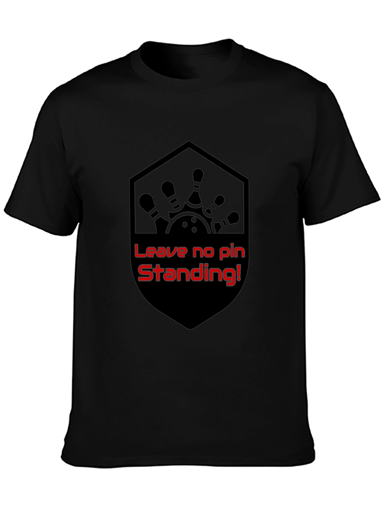 Bowling Strike T-Shirt - Leave No Pin Standing!