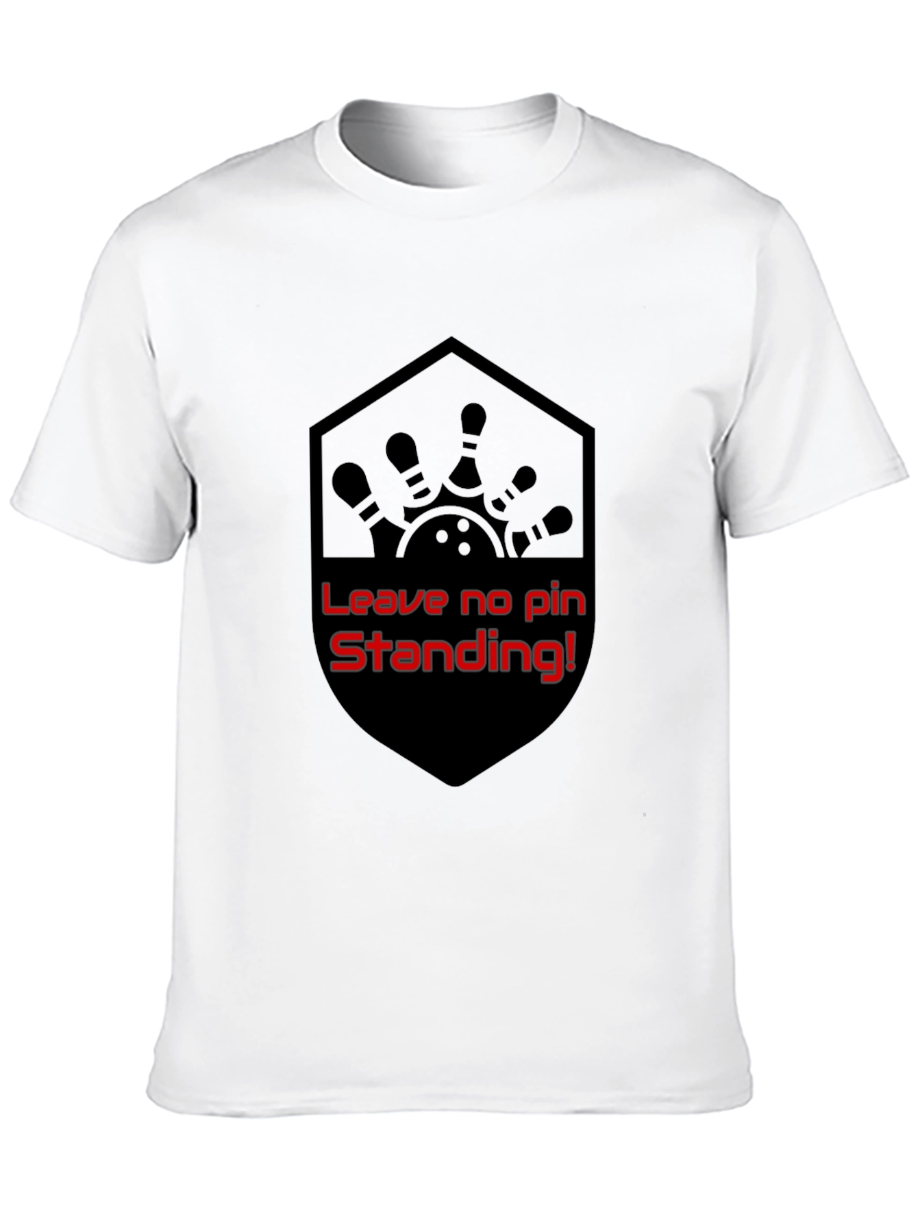 Bowling Strike T-Shirt - Leave No Pin Standing!