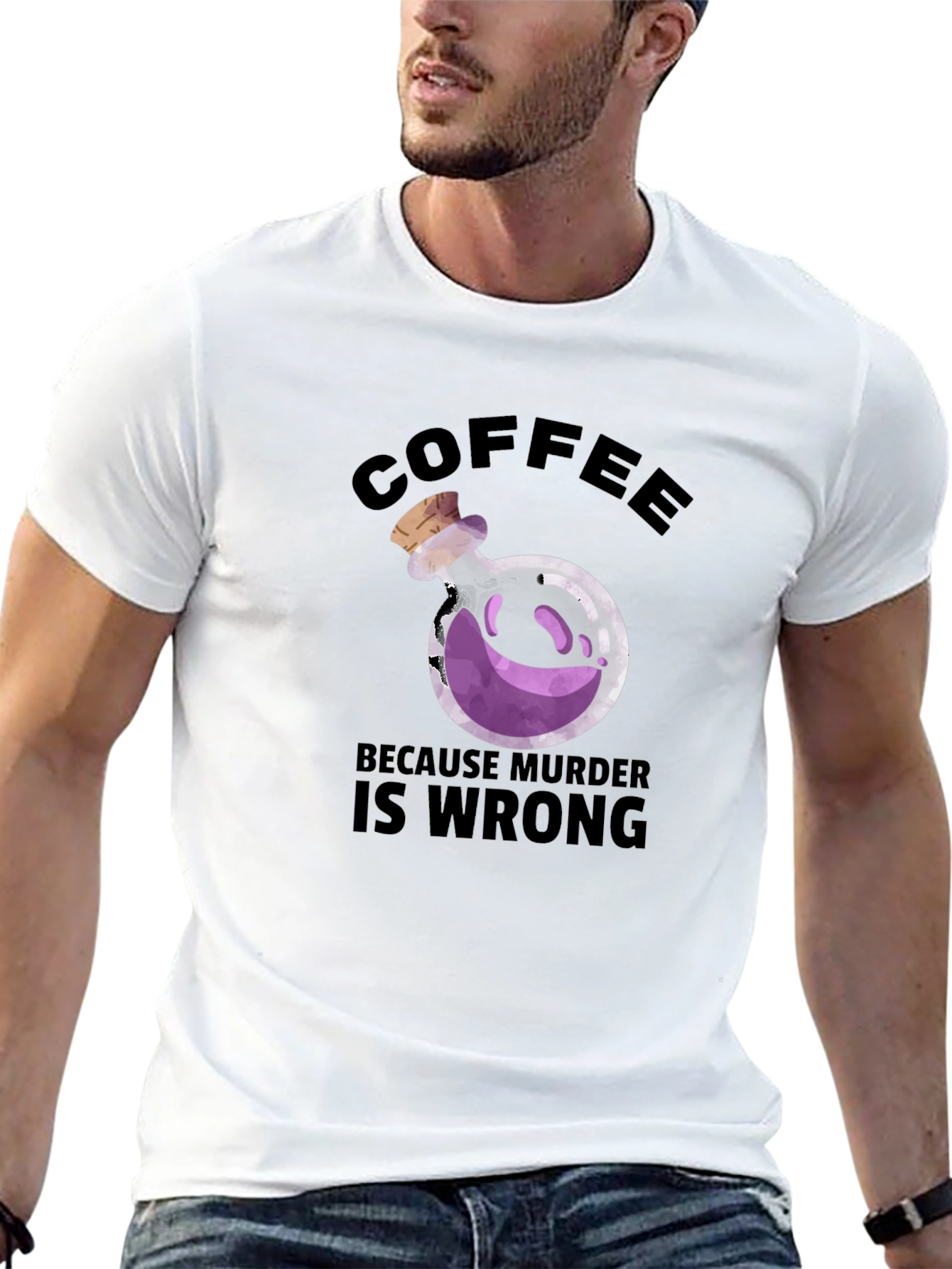 Coffee Because Murder is Wrong T-Shirt