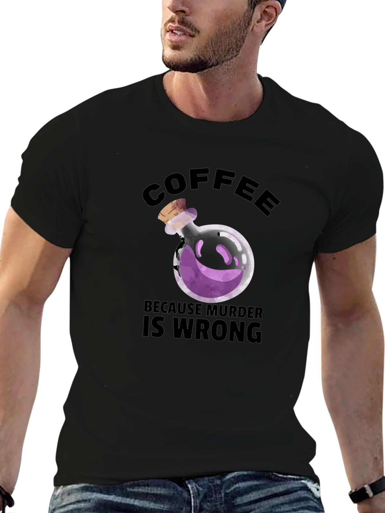 Coffee Because Murder is Wrong T-Shirt