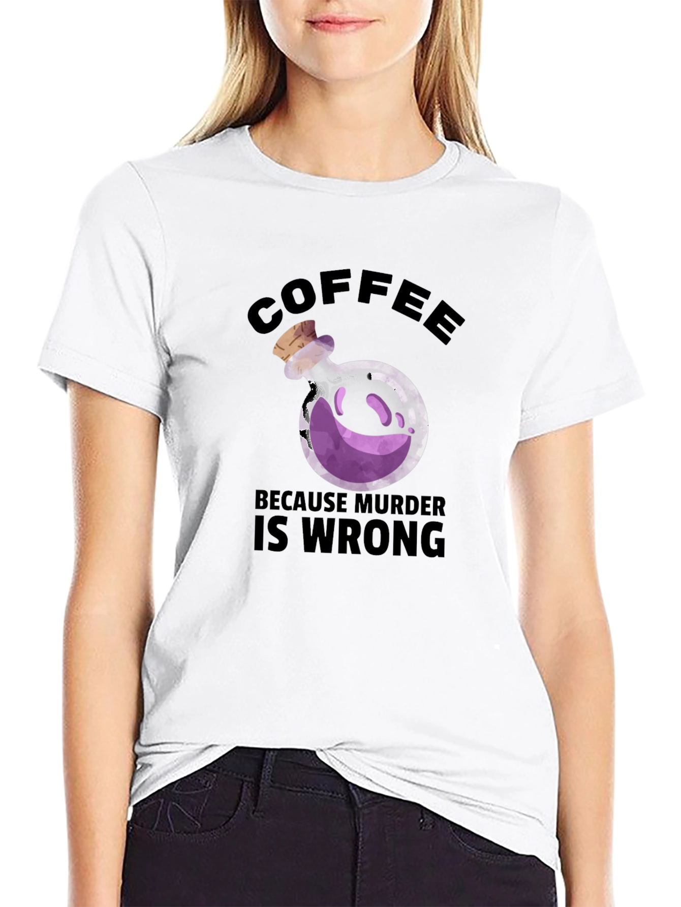 Coffee Because Murder is Wrong T-Shirt