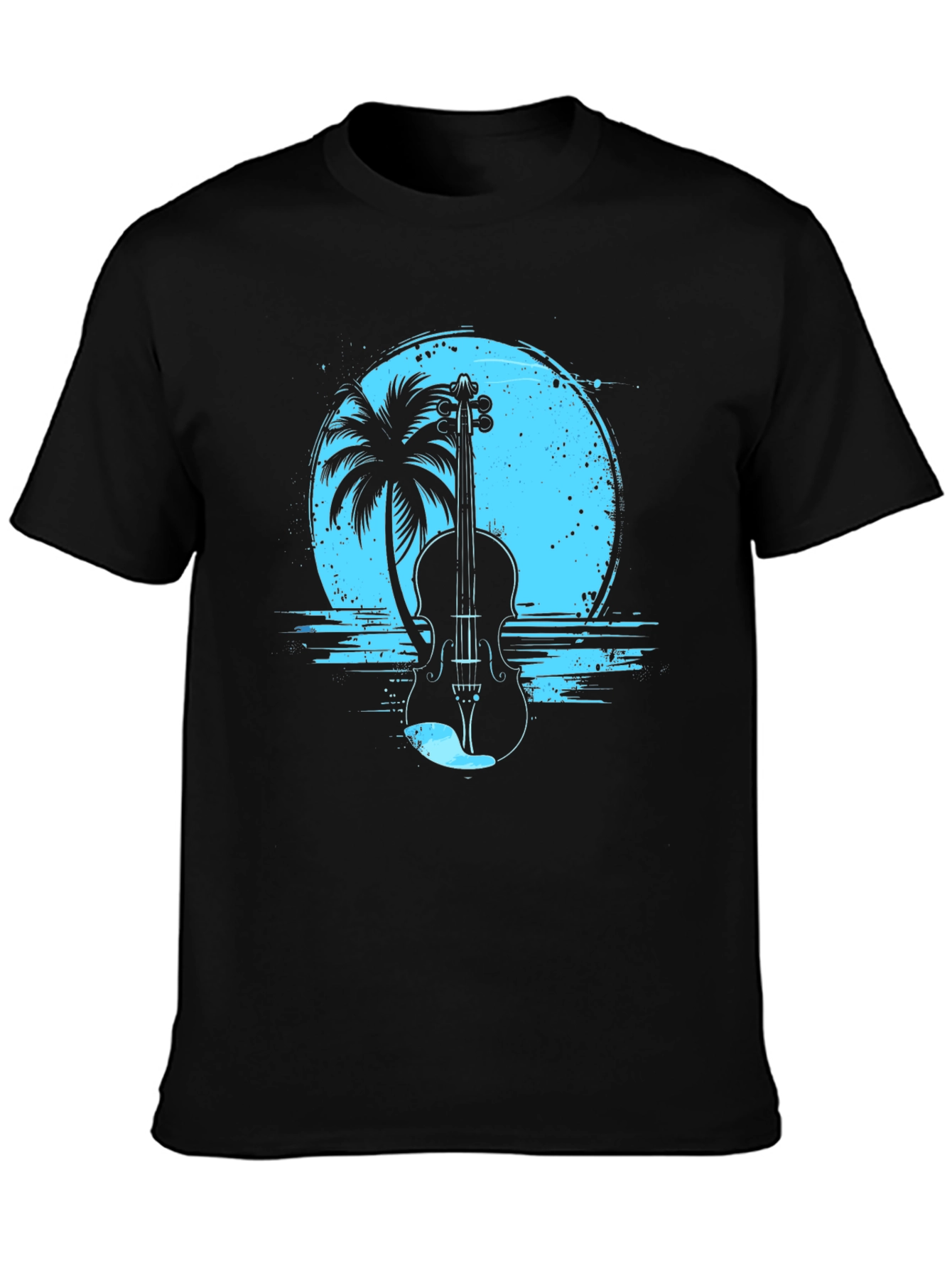 Violin Island Graphic Tee - Black