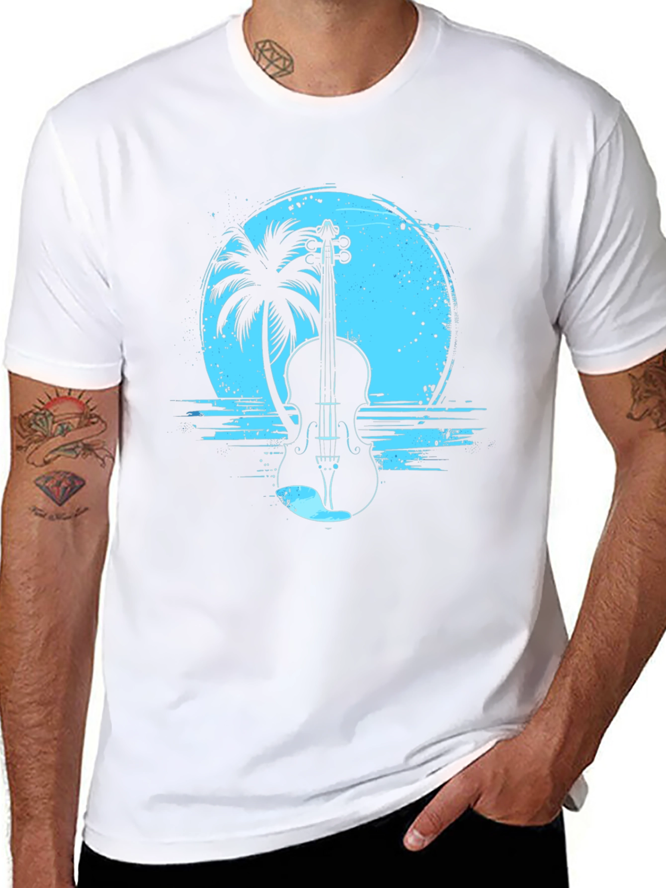 Violin Island Graphic Tee - Black