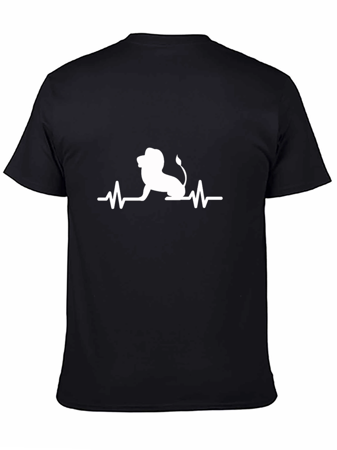Lion Heartbeat T-Shirt - Cool Graphic Tee