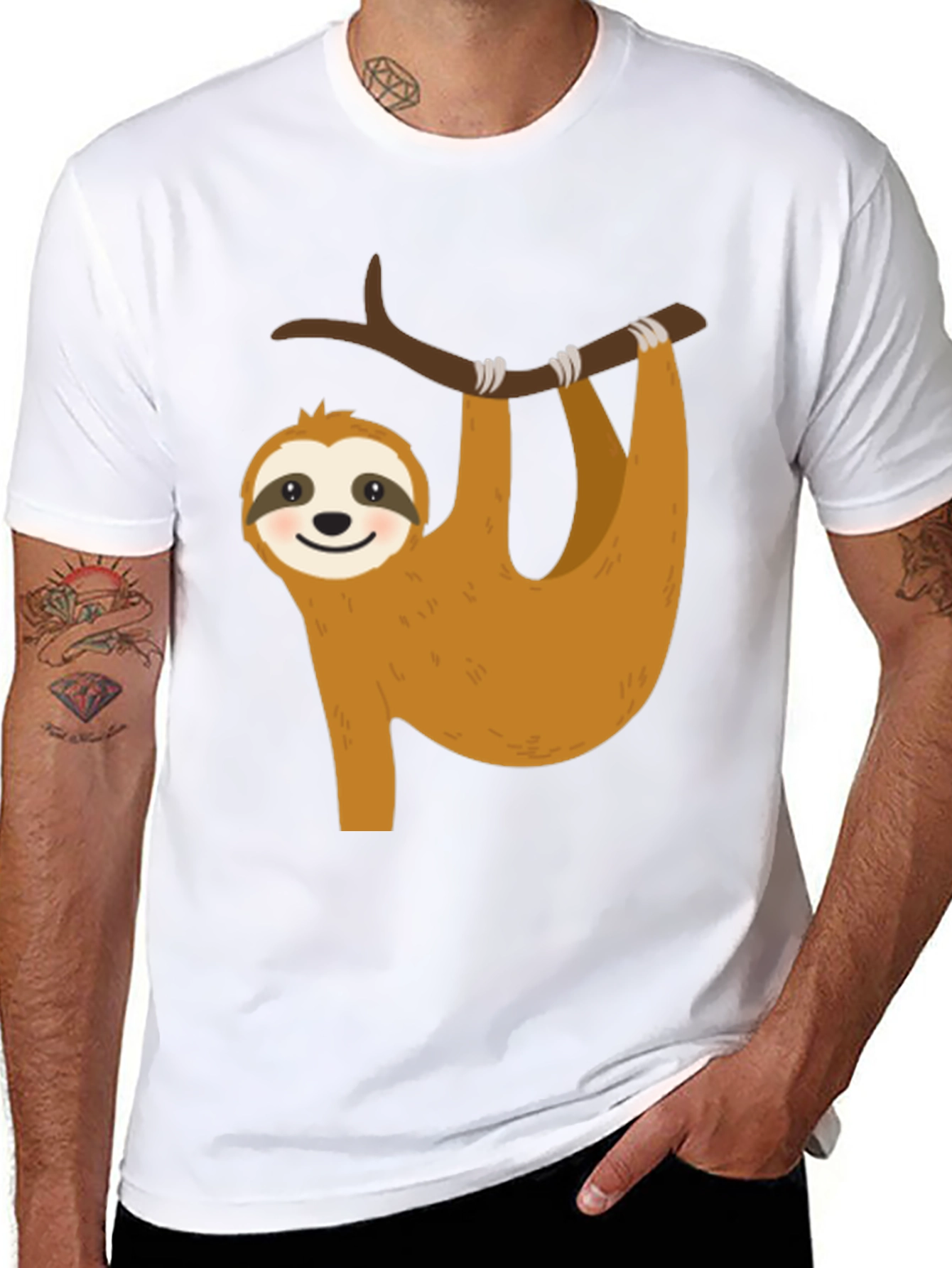 Sloth Hangin Around Graphic Tee