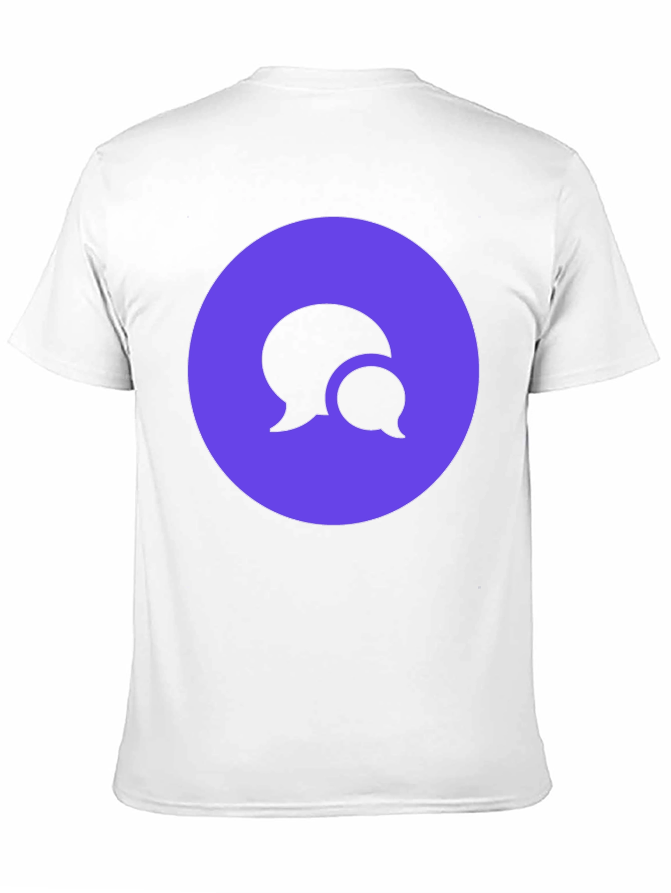 Stylish Black T-Shirt with Chat Bubble Design