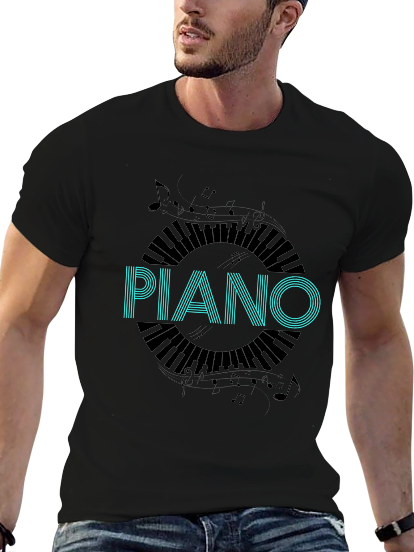 Piano Keys T-Shirt - Music Lover Tee