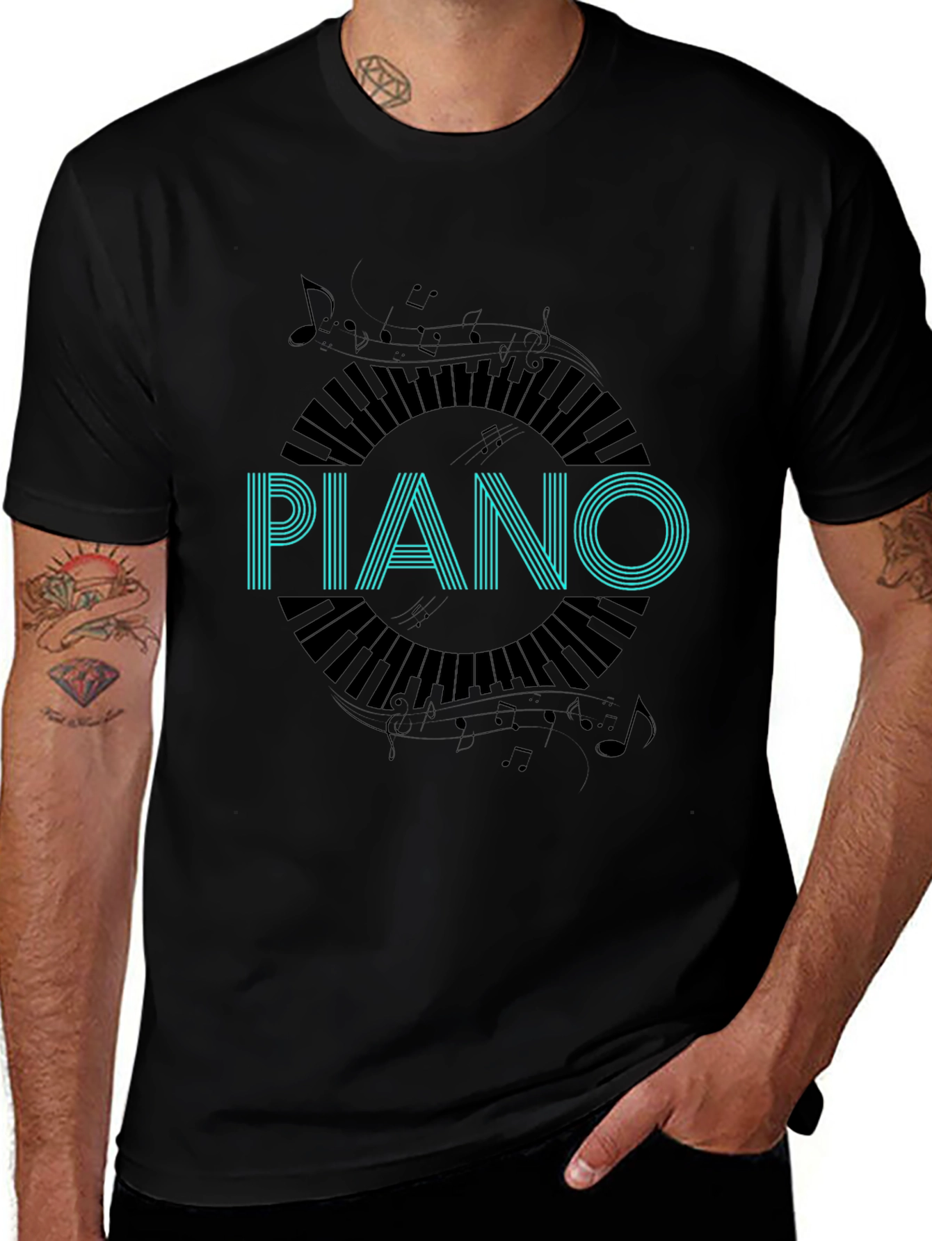 Piano Keys T-Shirt - Music Lover Tee