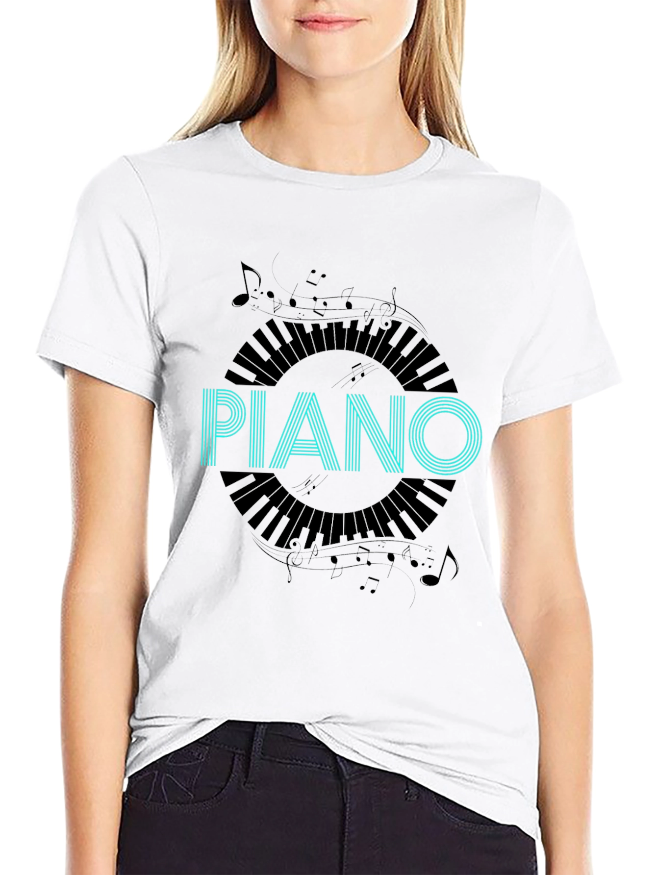 Piano Keys T-Shirt - Music Lover Tee