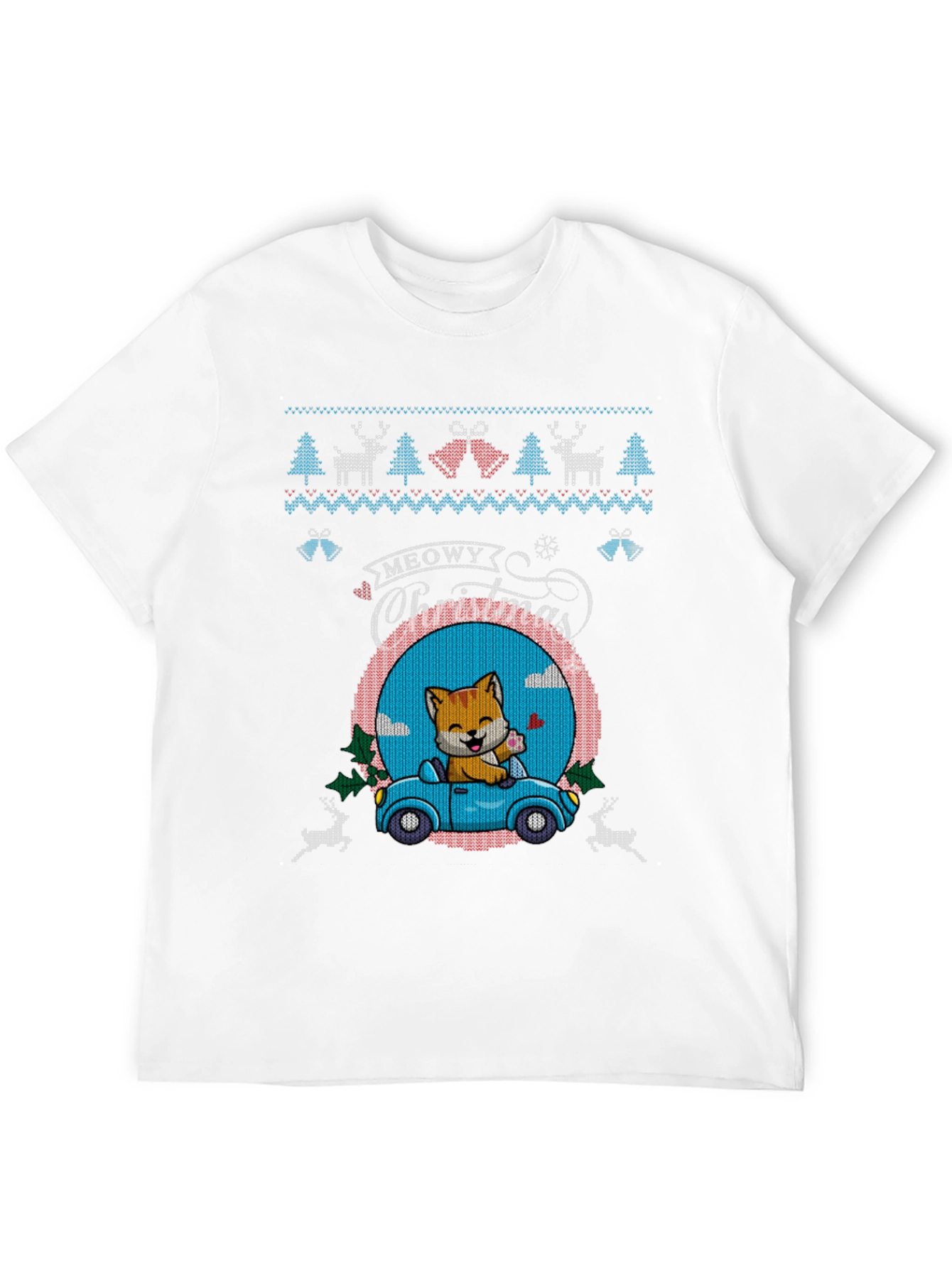 Meowy Christmas Cat Lover T-Shirt