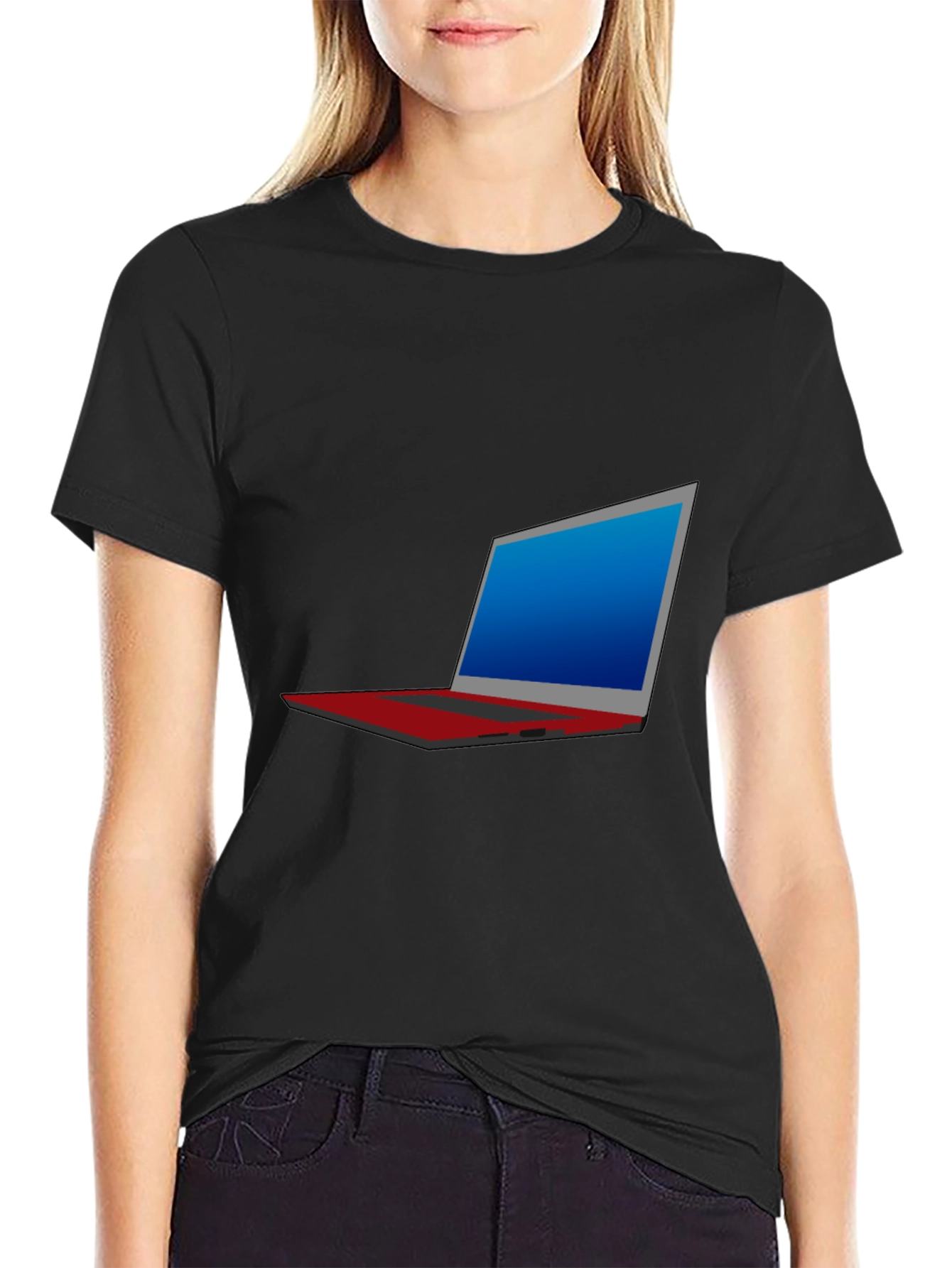 Laptop Graphic T-Shirt - Tech Style Tee