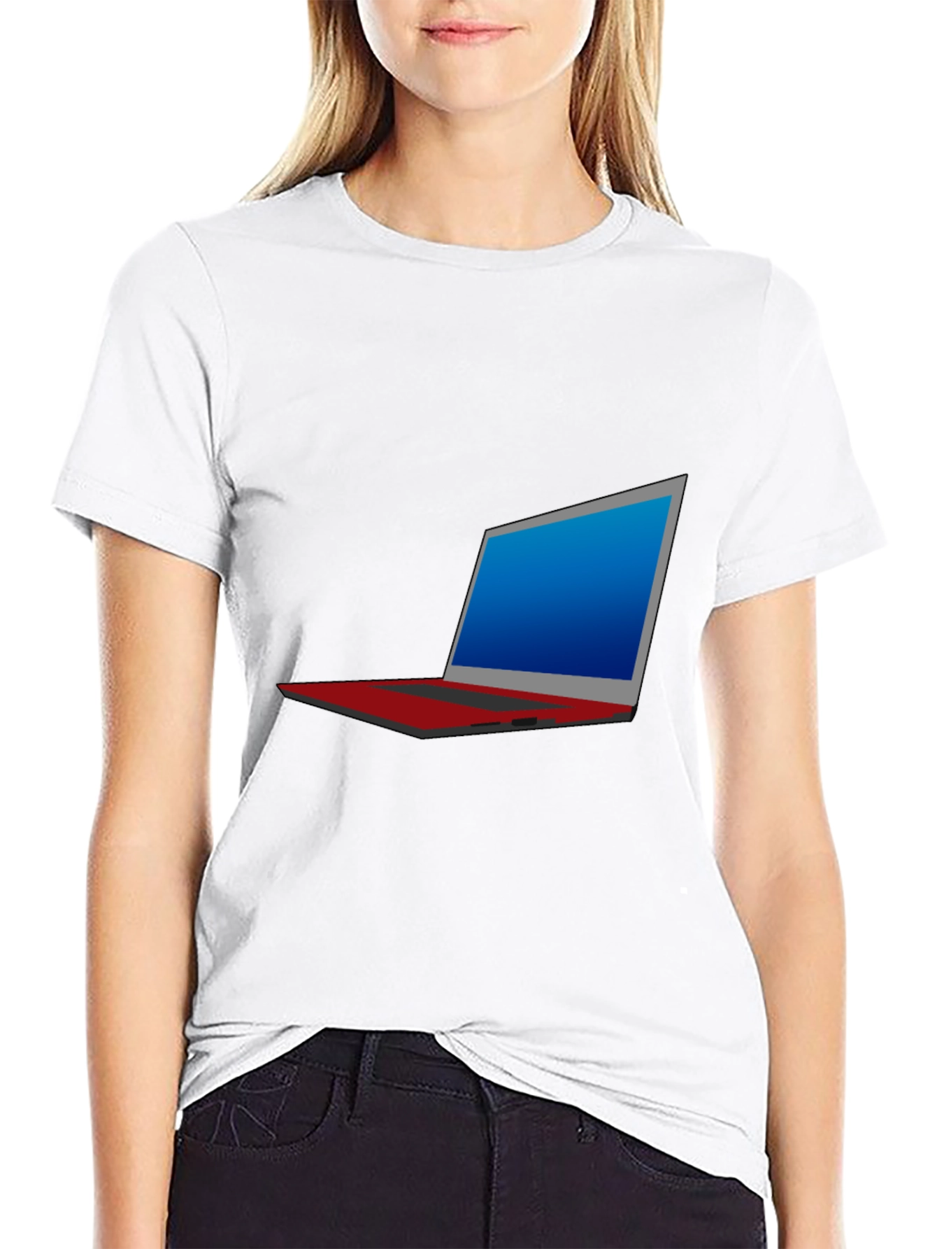 Laptop Graphic T-Shirt - Tech Style Tee