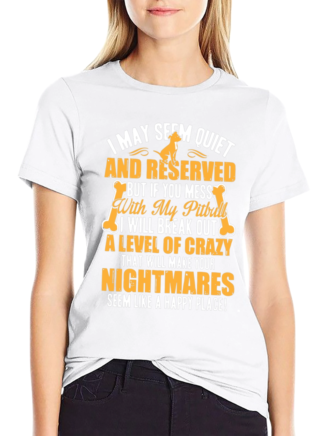 Quiet and Reserved Pitbull T-Shirt