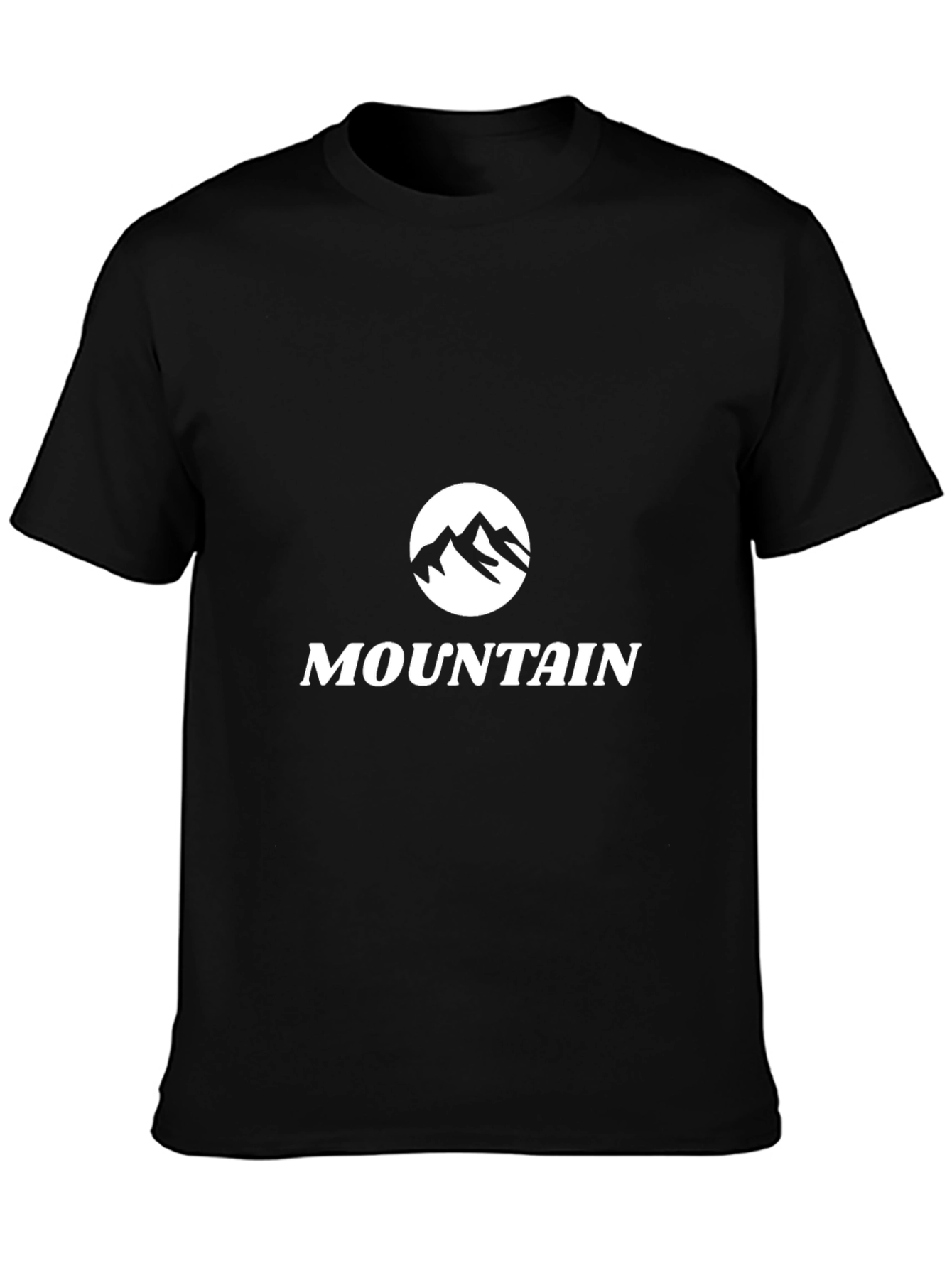 Mountain Graphic Tee - Black Cotton Blend