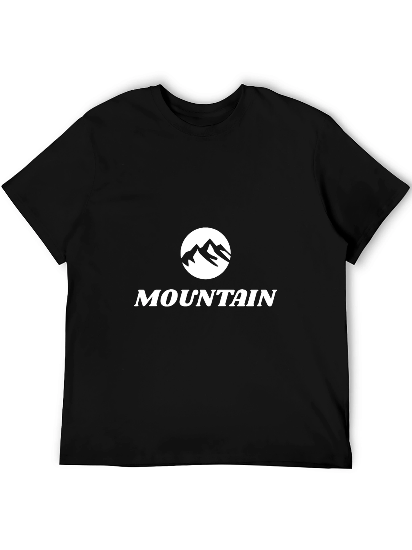 Mountain Graphic Tee - Black Cotton Blend