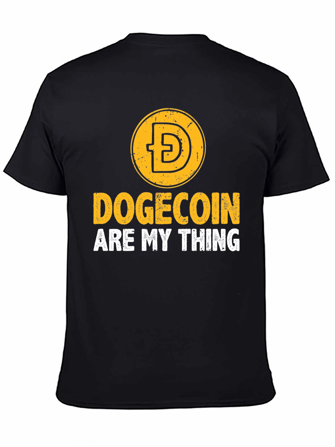 Dogecoin Are My Thing Black Graphic Tee