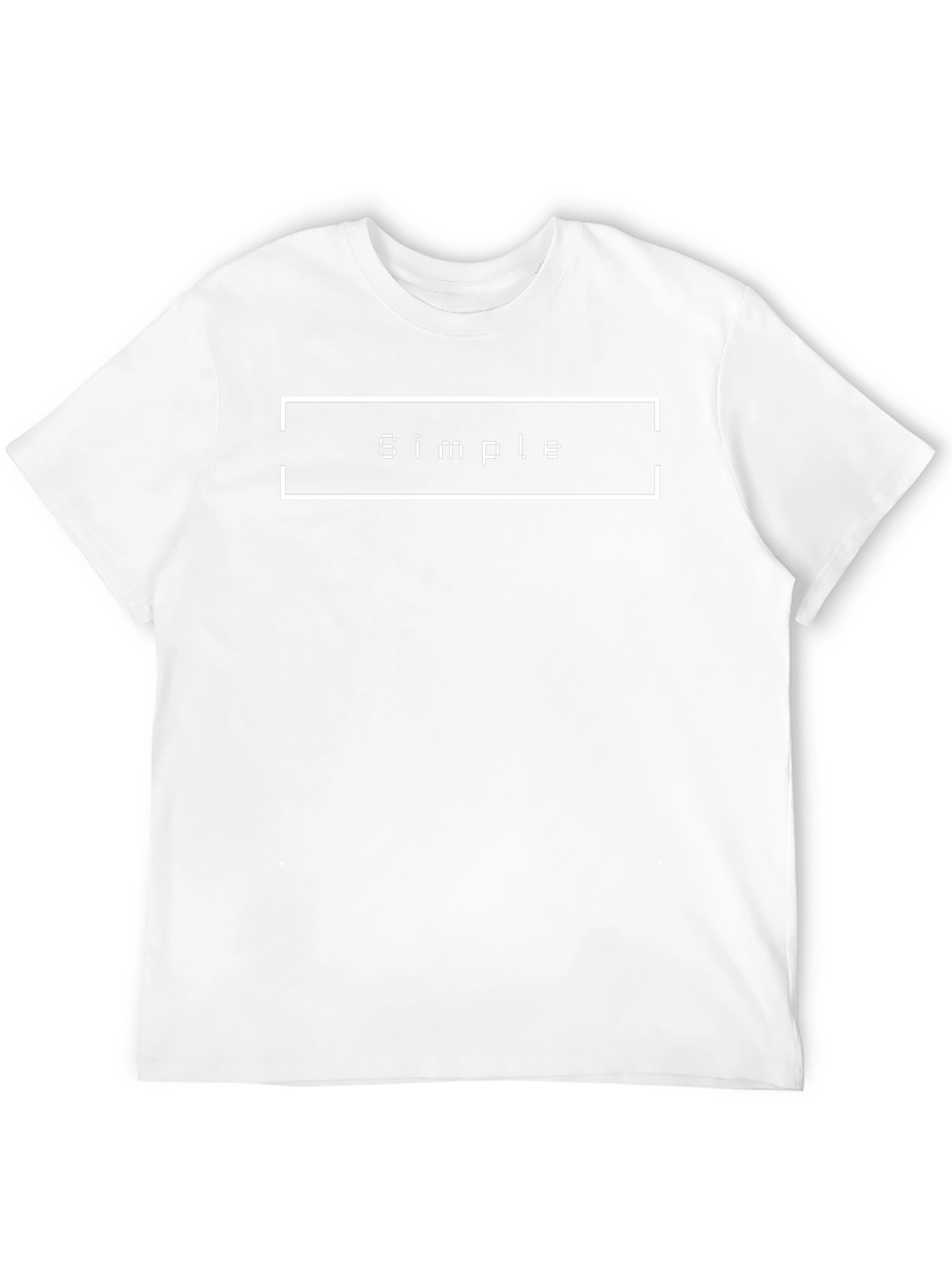Simple Graphic Tee - Pixel Text Design