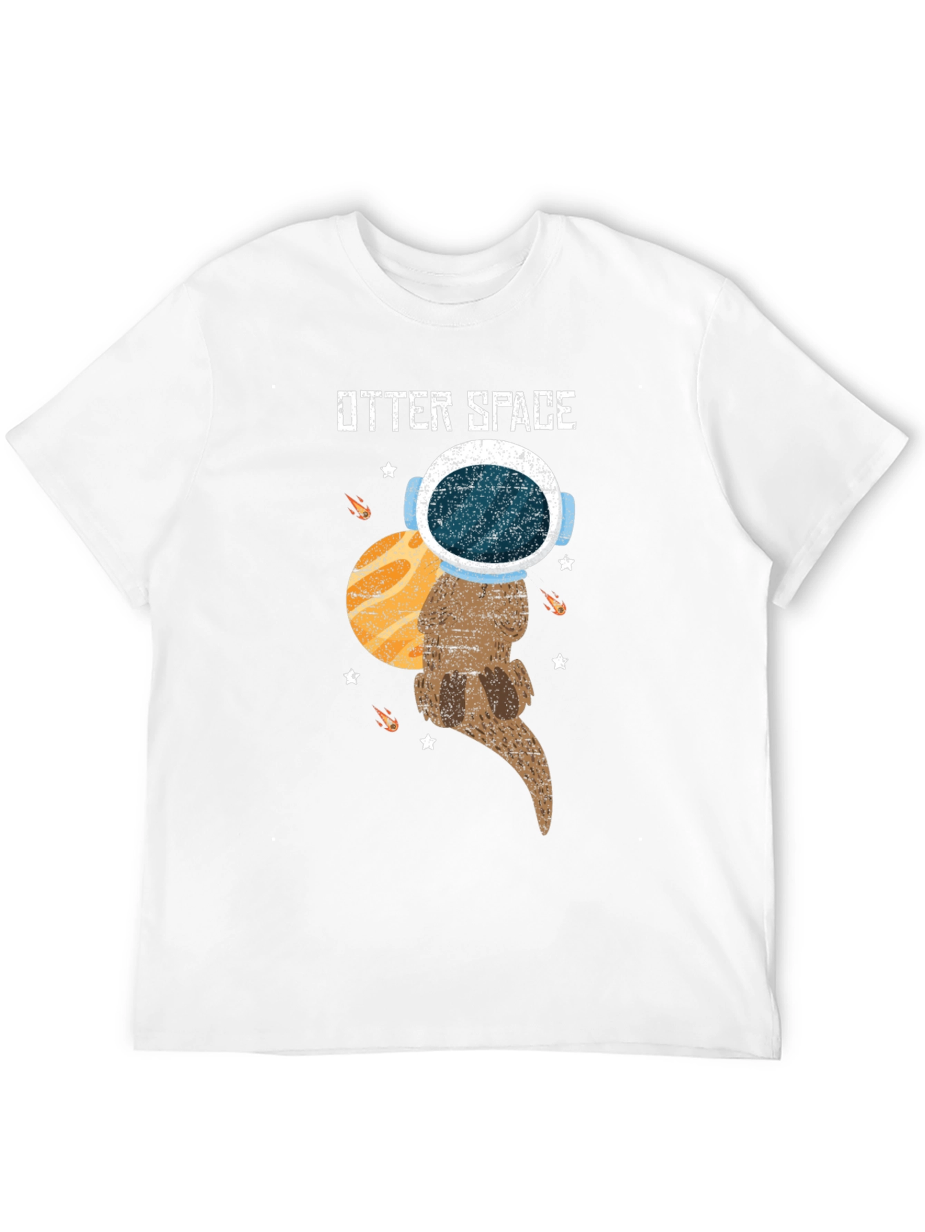 Otter Space T-Shirt - Astronaut Otter in Space