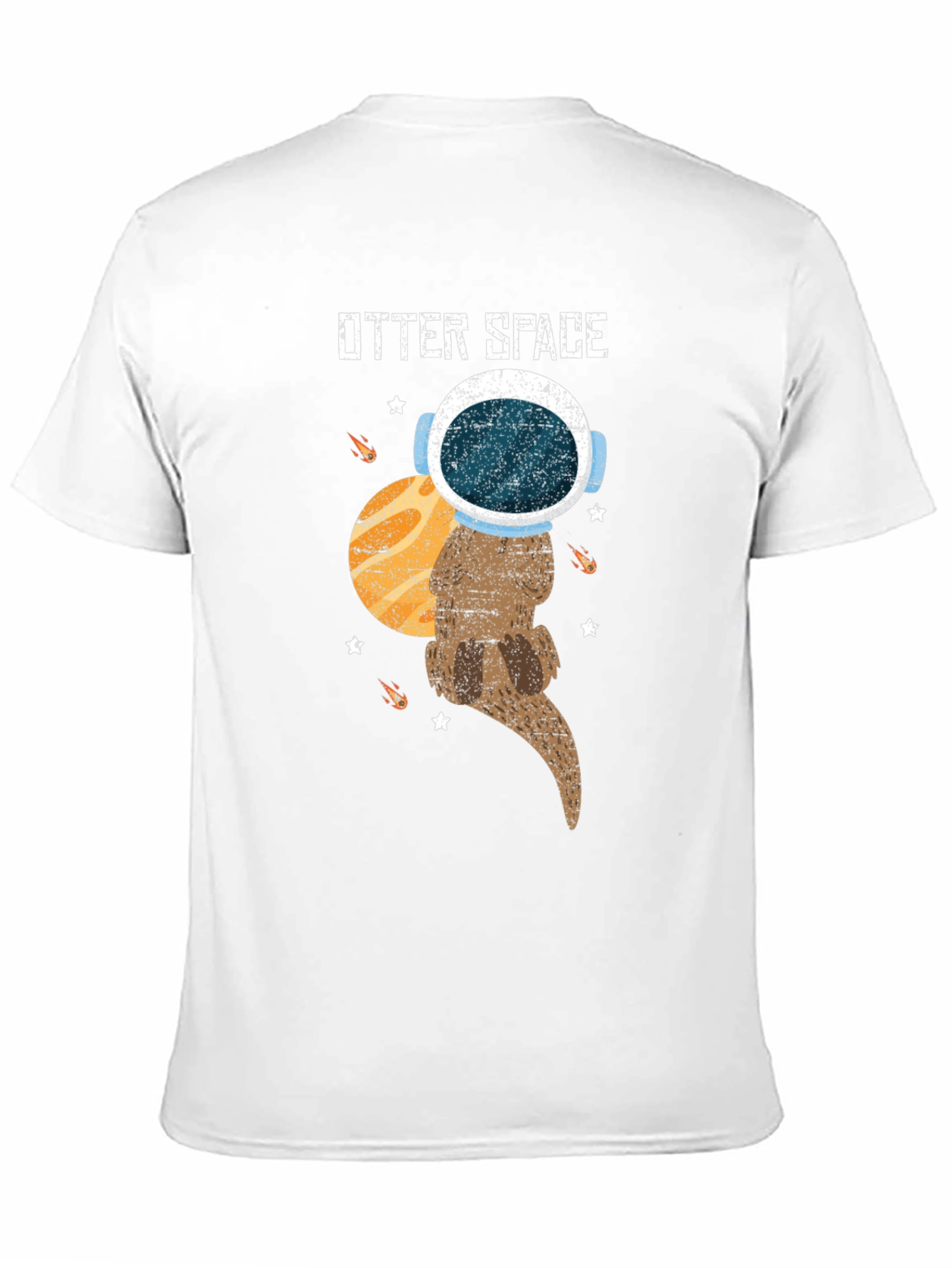 Otter Space T-Shirt - Astronaut Otter in Space