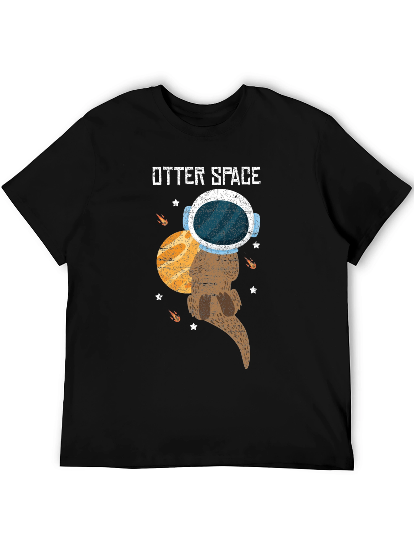 Otter Space T-Shirt - Astronaut Otter in Space