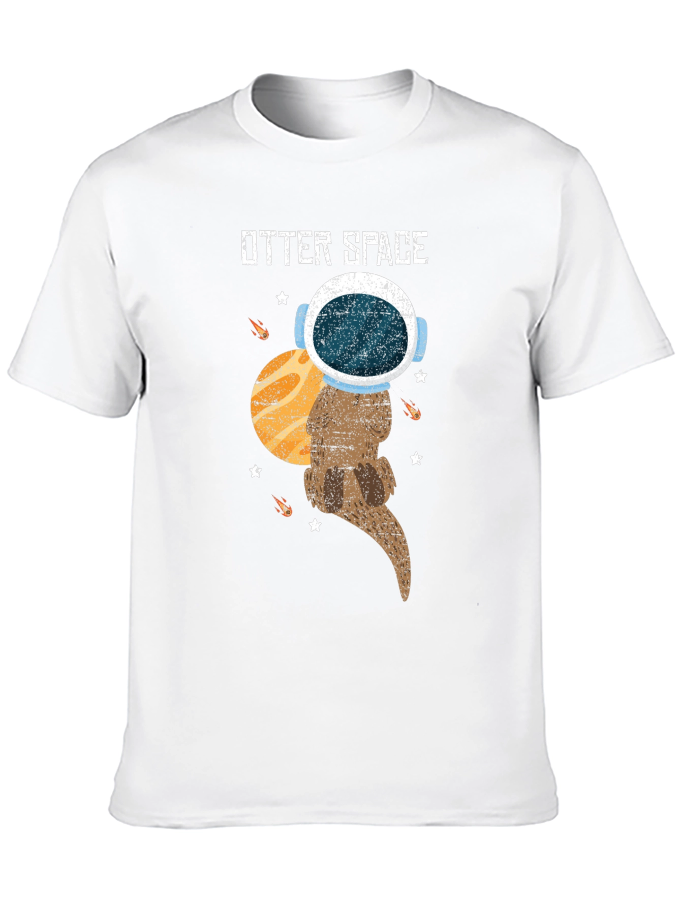 Otter Space T-Shirt - Astronaut Otter in Space