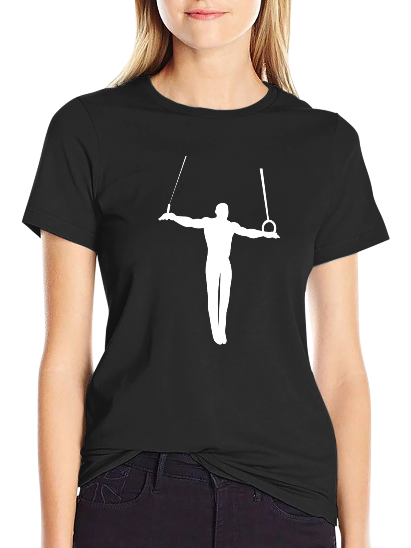 Gymnast Rings T-Shirt - Mens Black Tee