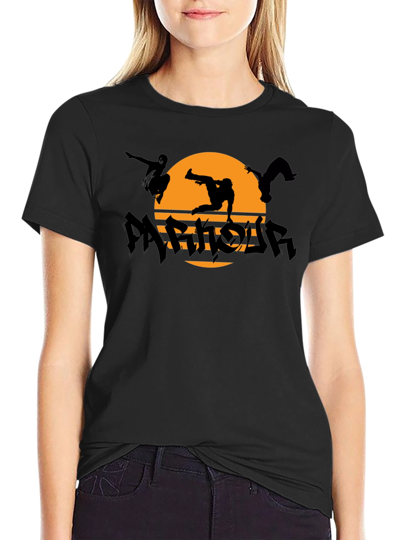 Parkour Silhouette T-Shirt - Urban Acrobatics Design