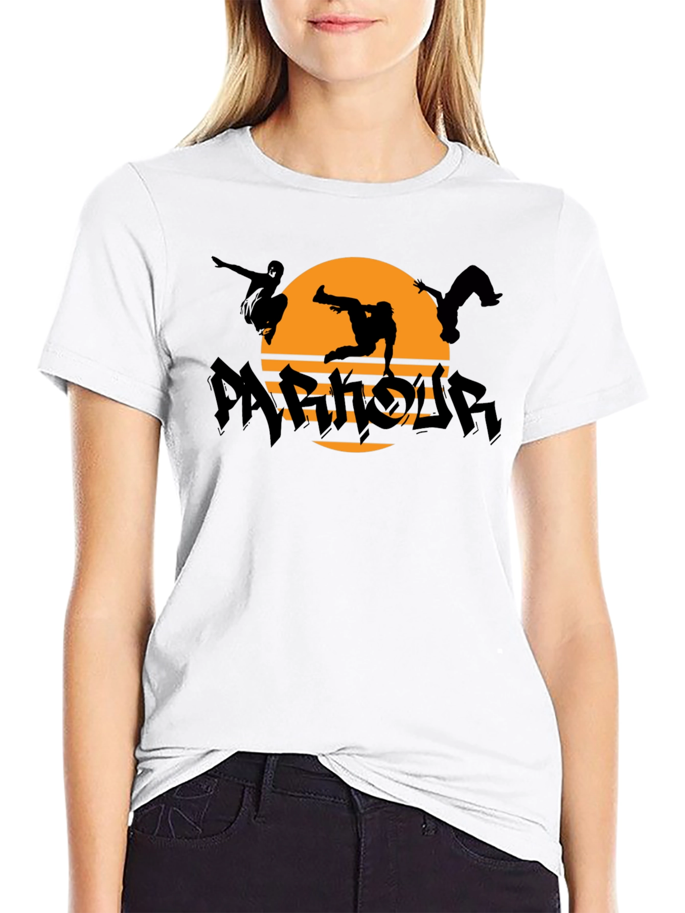 Parkour Silhouette T-Shirt - Urban Acrobatics Design