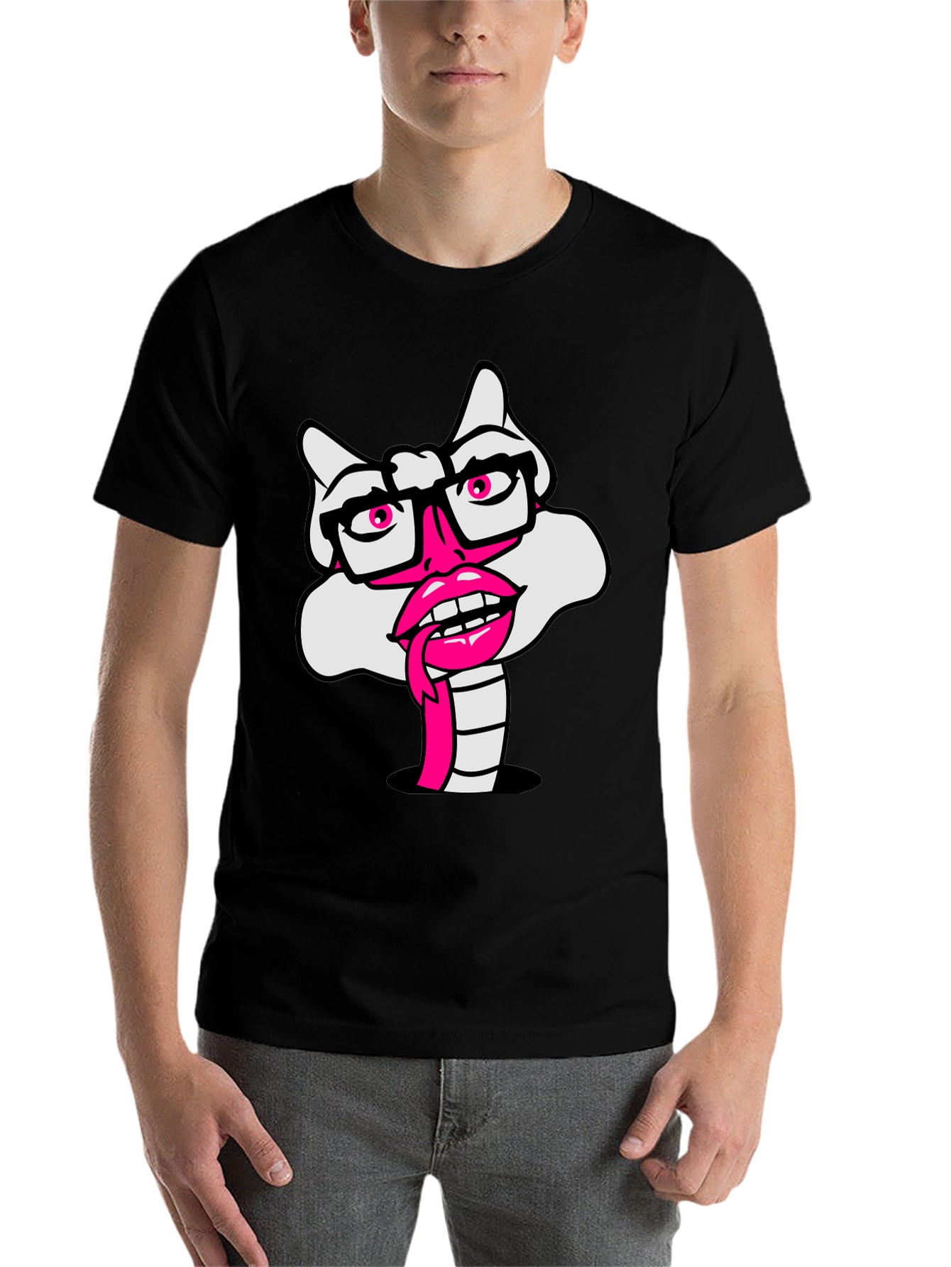 Novelty Cartoon Snake T-Shirt