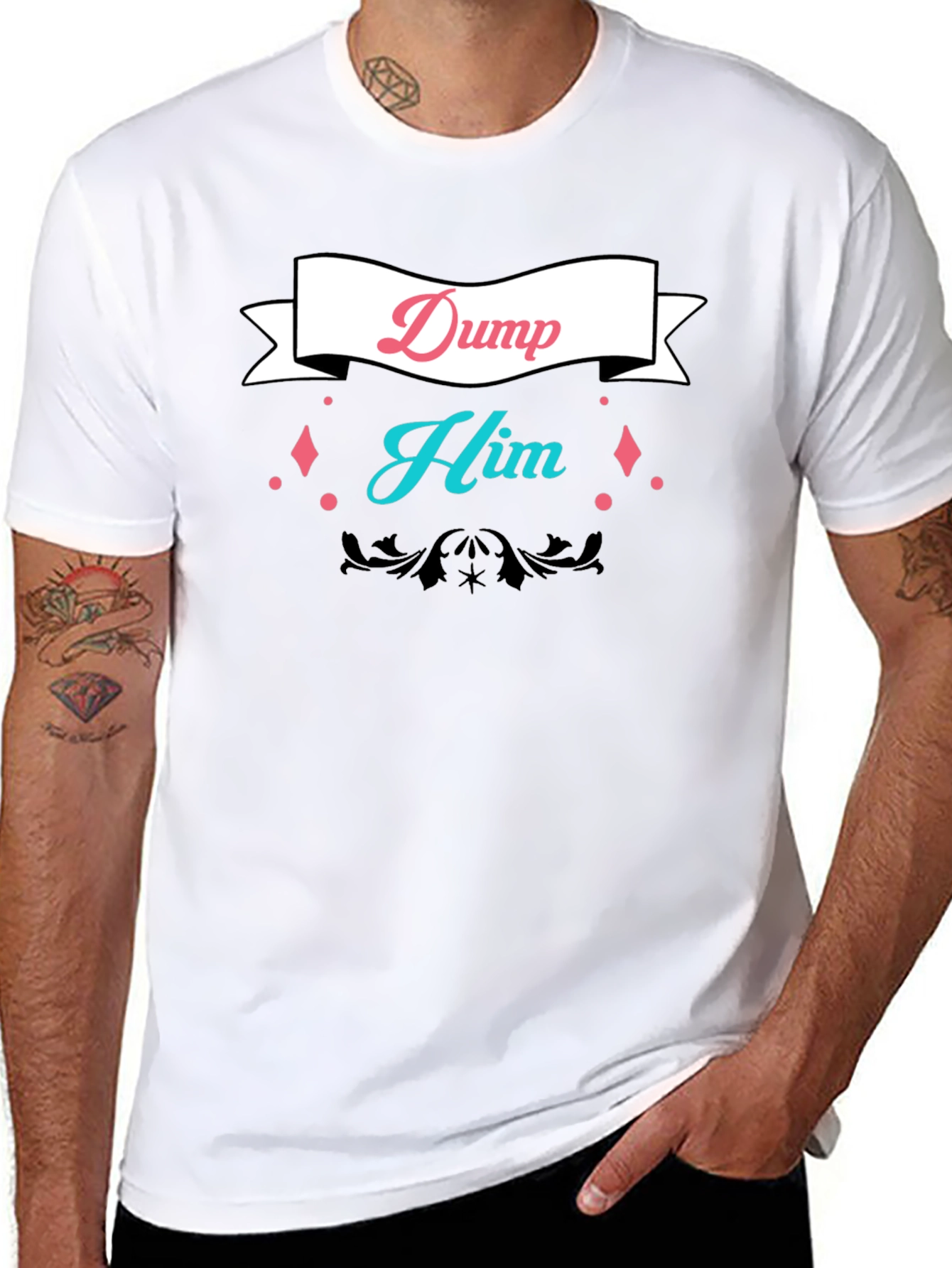 Dump Him Graphic Tee - Bold Statement T-Shirt