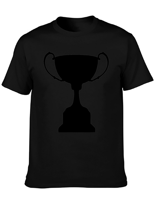 Trophy Graphic Tee - Solid Black Short Sleeve