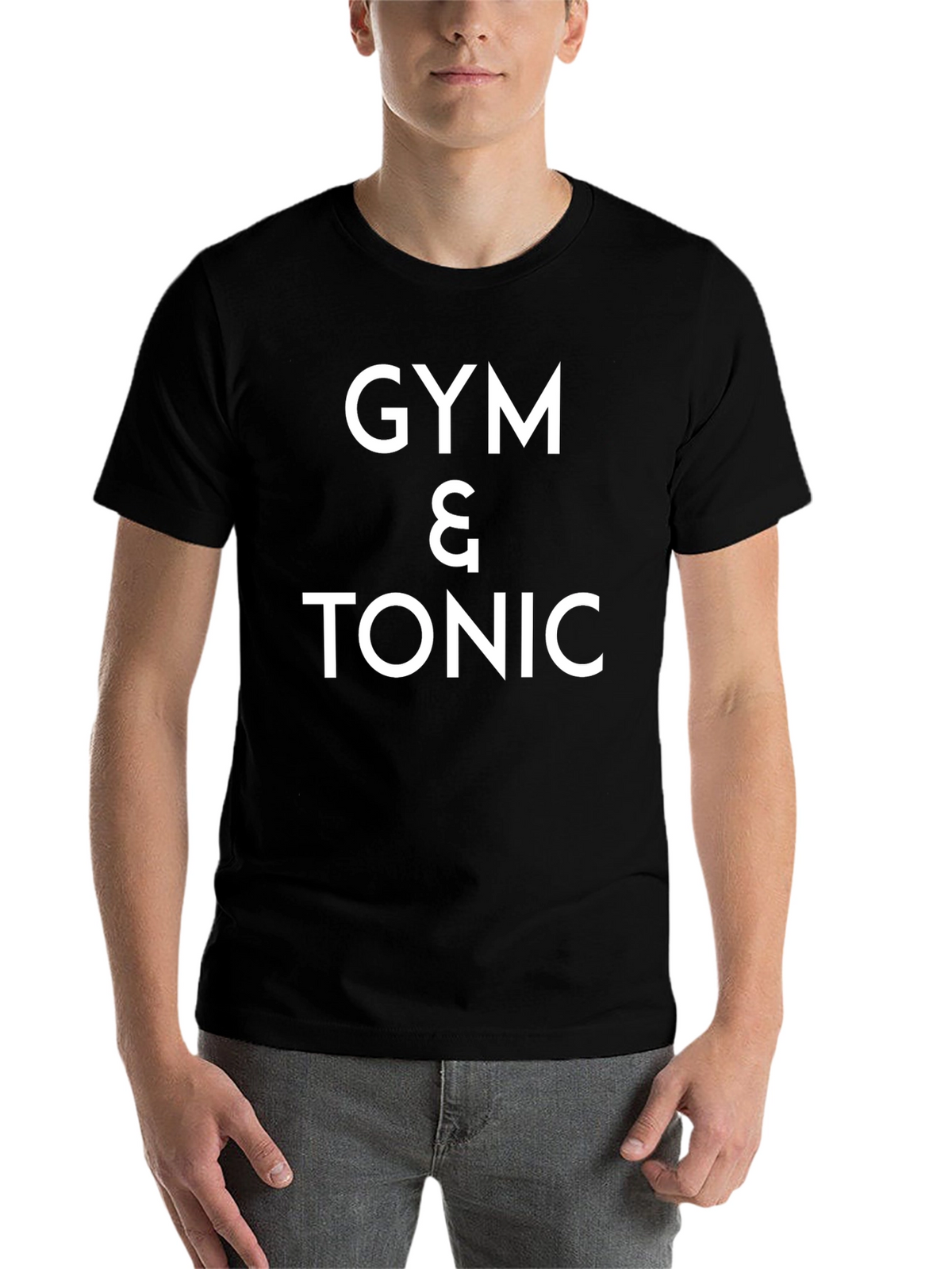 Gym & Tonic Graphic Tee - Black Cotton Blend